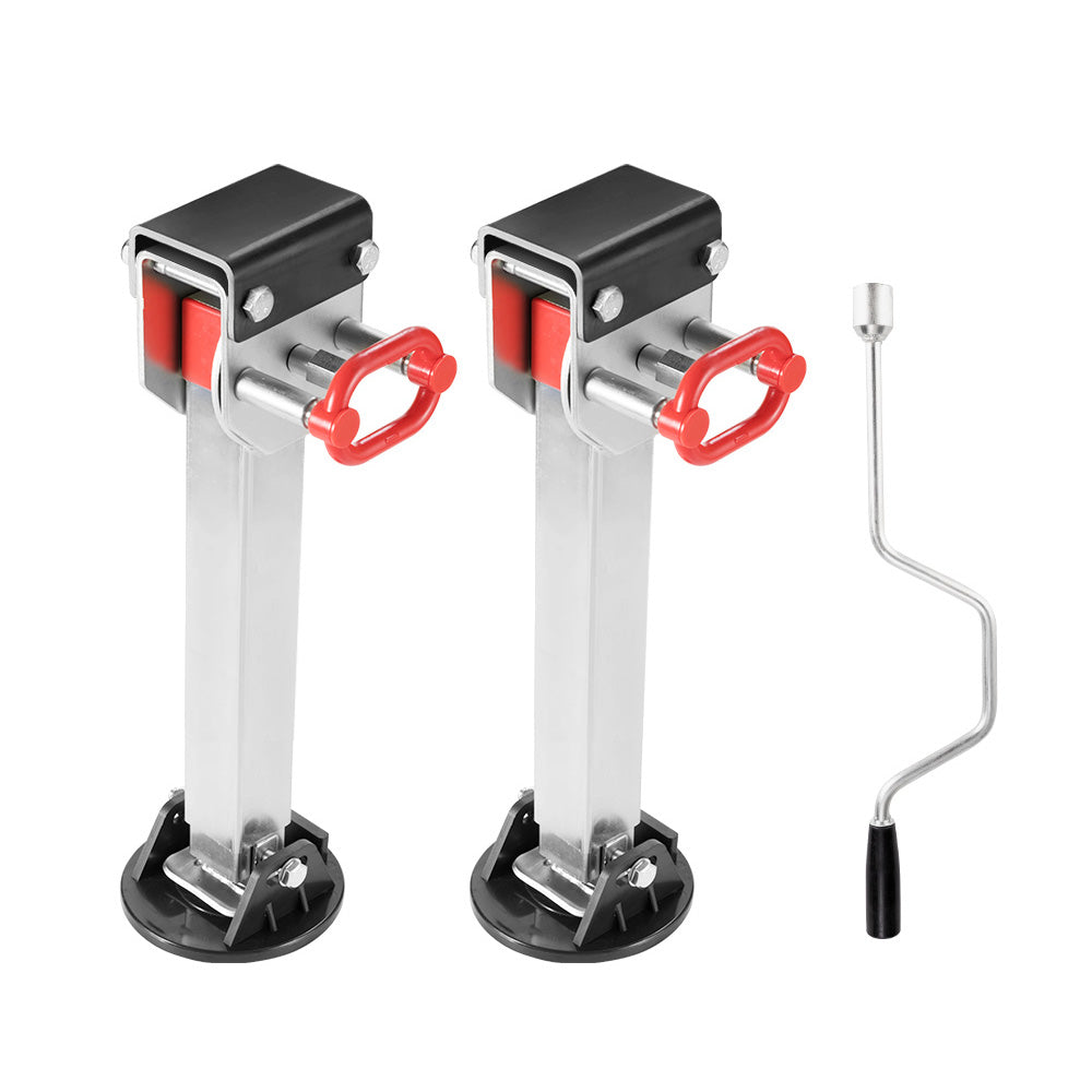 2x 430mm Drop Down Corner Steadies Stabilizer Legs Caravan Camper Trailer 1500LBS - Sunyee