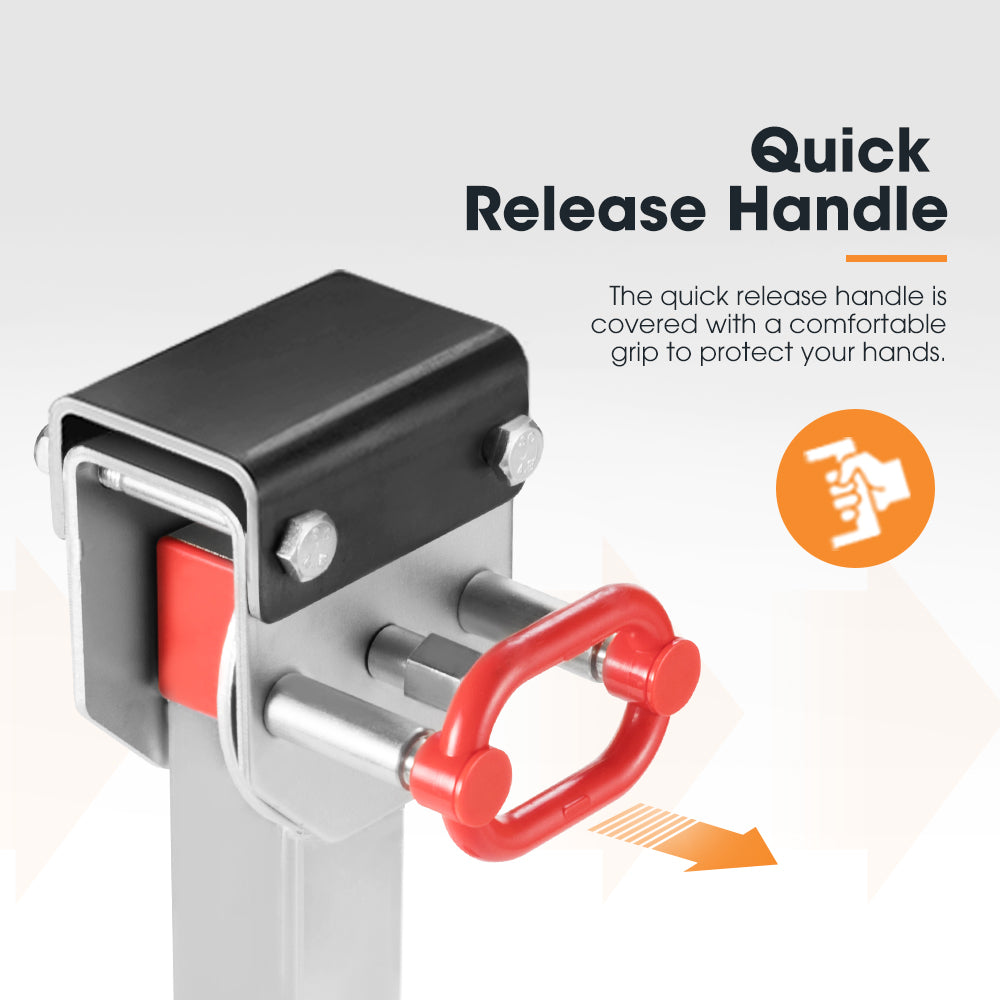 4x 550mm Drop Down Corner Steadies Stabilizer Legs Caravan Camper Trailer - Sunyee