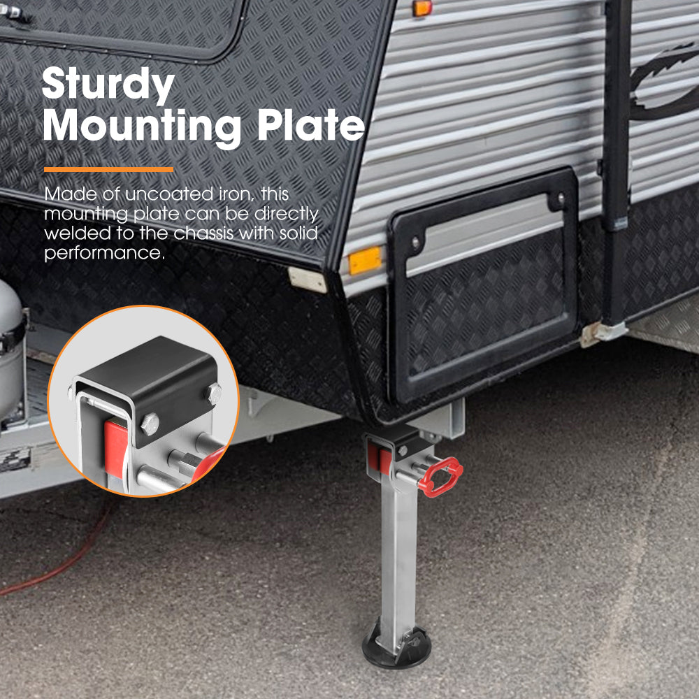 4x 550mm Drop Down Corner Steadies Stabilizer Legs Caravan Camper Trailer - Sunyee