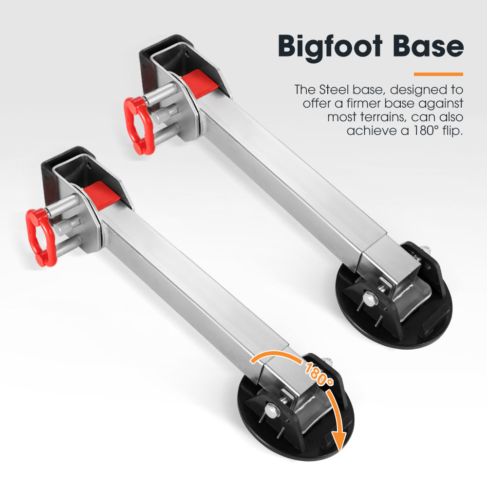 4x 550mm Drop Down Corner Steadies Stabilizer Legs Caravan Camper Trailer - Sunyee