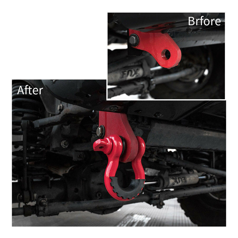 4.75T Bow Shackle WLL 4.75Ton Rated 20mm 4WD Recovery Tow Car Trailer 2PCS - Sunyee