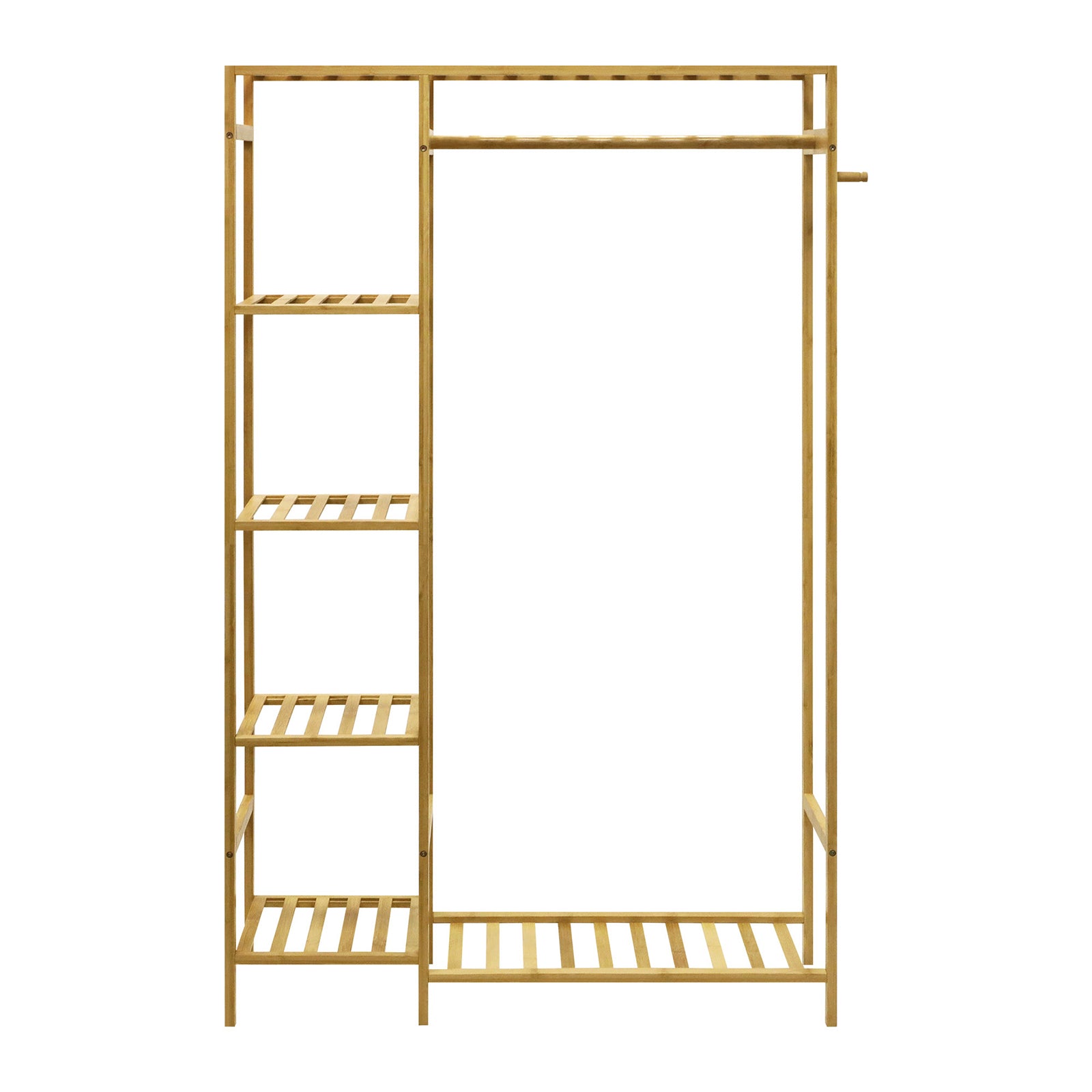 Oikiture Open Wardrobe Portable Rack Hanging Clothes Organizer Storage Shelves - Sunyee