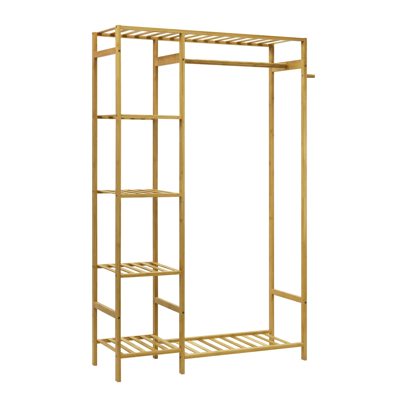 Oikiture Open Wardrobe Portable Rack Hanging Clothes Organizer Storage Shelves - Sunyee