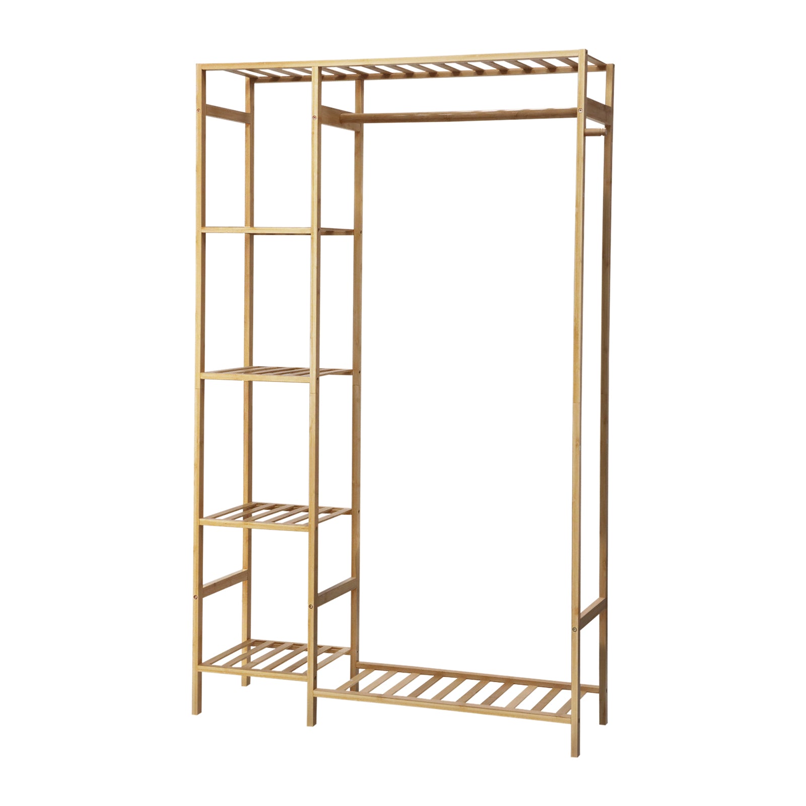 Oikiture Open Wardrobe Portable Rack Hanging Clothes Organizer Storage Shelves - Sunyee