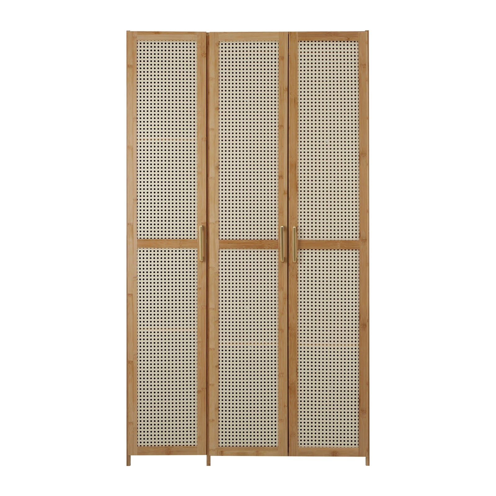 Oikiture Wardrobe Clothes Storage Cabinet Large Cupboard 3 Doors 6 Shelves
