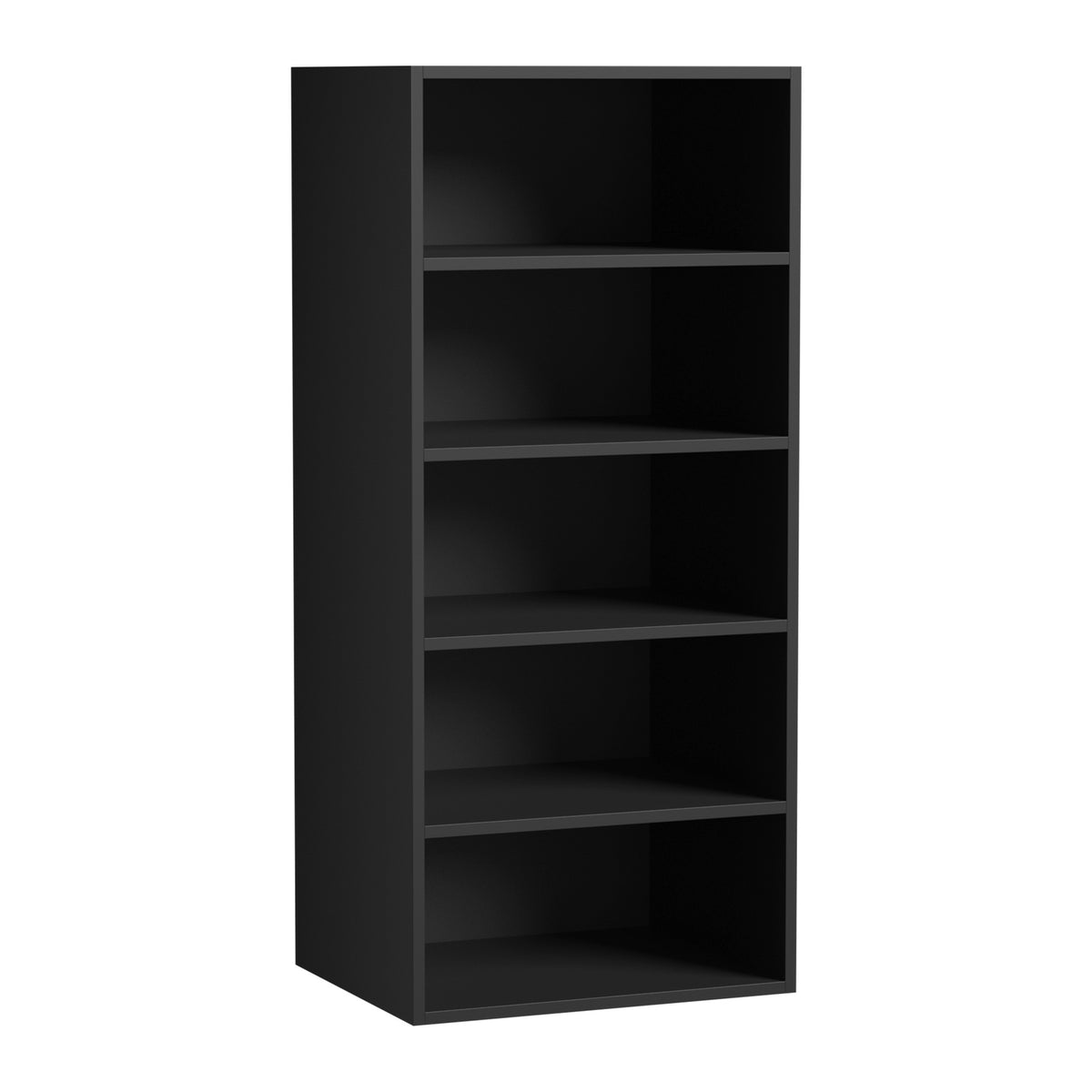 Oikiture Wardrobe Shelf Unit Clothes Storage Cabinet 5 Shelves Organiser Black - Sunyee