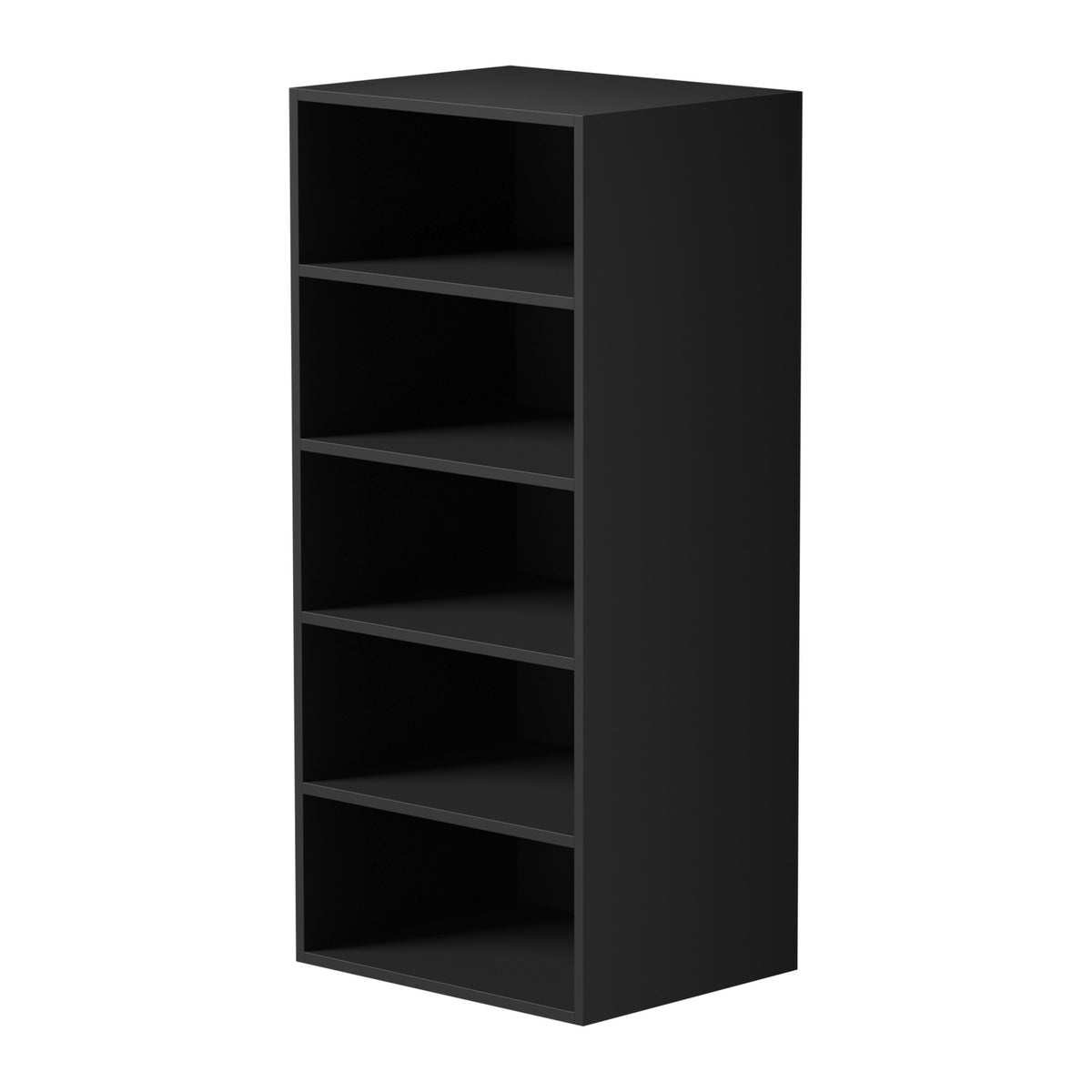 Oikiture Wardrobe Shelf Unit Clothes Storage Cabinet 5 Shelves Organiser Black - Sunyee