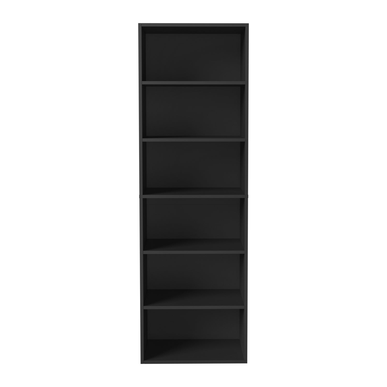 Oikiture Wardrobe Shelf Unit Clothes Storage Cabinet 6 Shelves Organiser Black - Sunyee