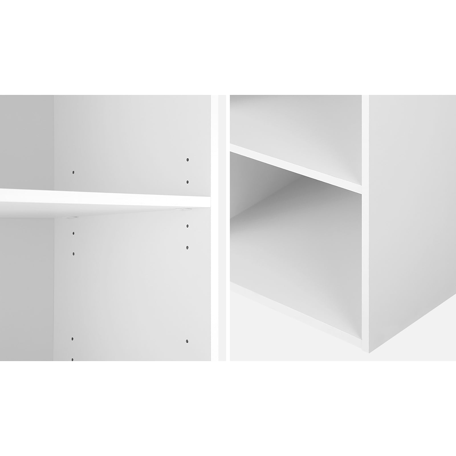 Oikiture Wardrobe Shelf Unit Clothes Storage Cabinet 6 Shelves Organiser Rack - Sunyee