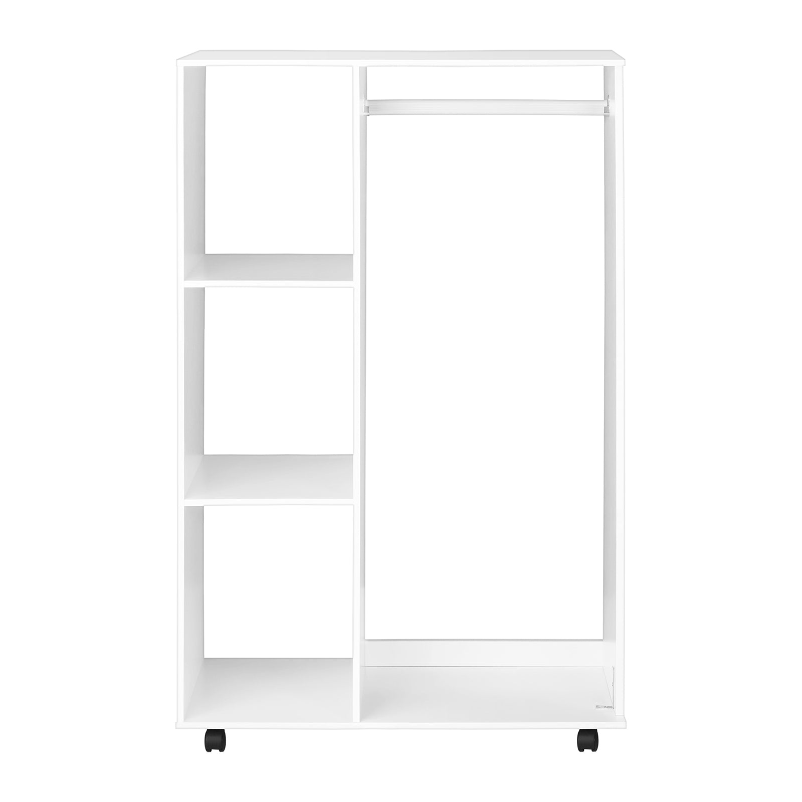 Oikiture Portable Wardrobe Storage Shelves Organizer Clothes Rack Hanging - Sunyee