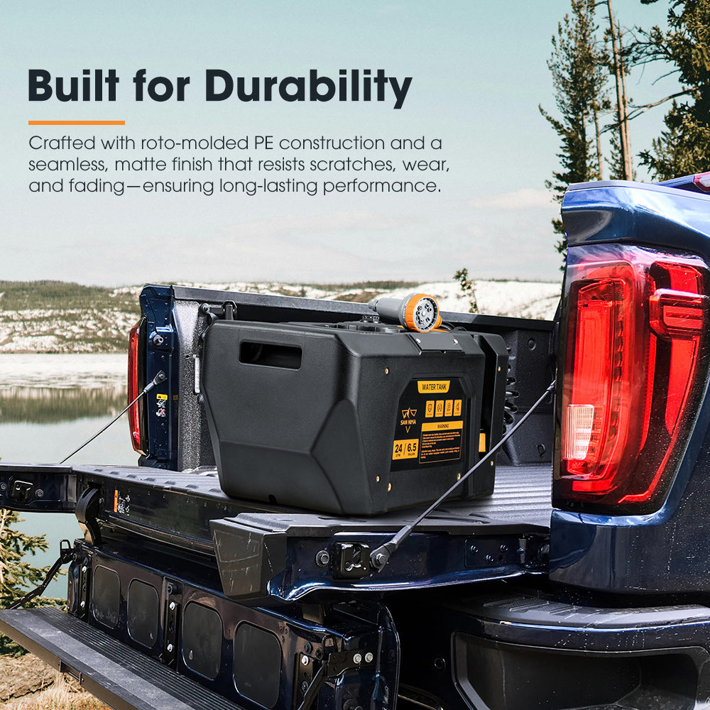 San Hima 24L Portable Water Tank Outdoor Camping Caravan Storage Container 4WD - Sunyee