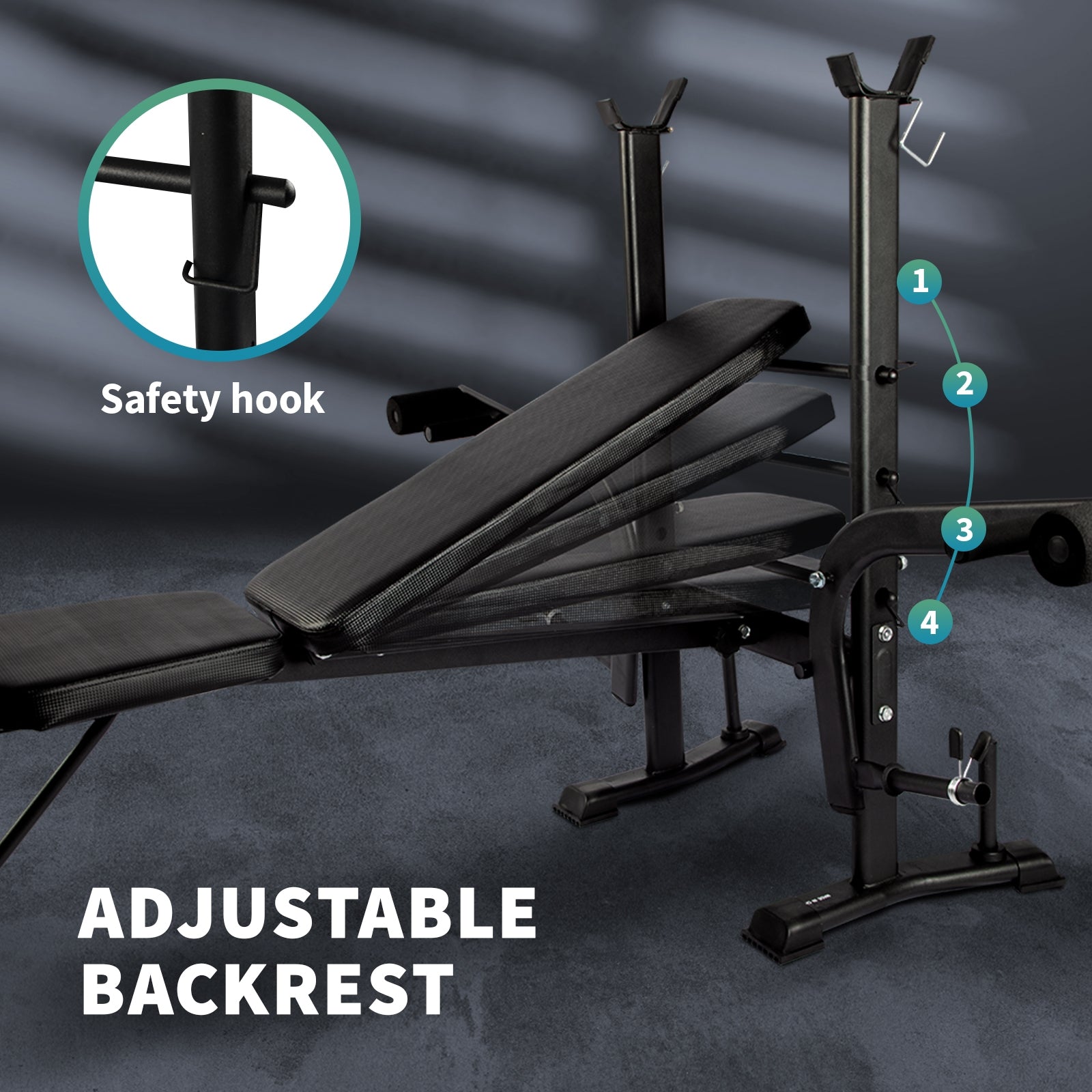 Finex Weight Bench 8-in-1 Press Multi-Station - Sunyee