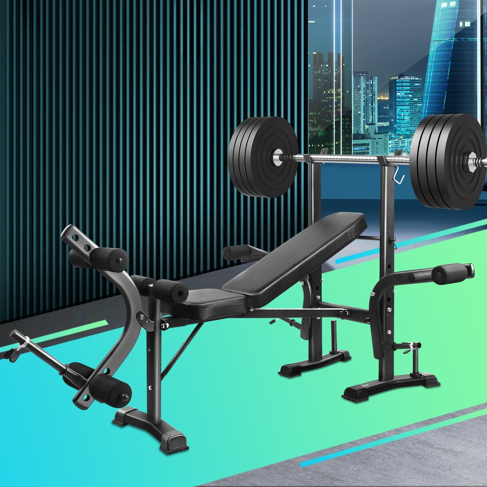 Finex Weight Bench 8-in-1 Press Multi-Station - Sunyee
