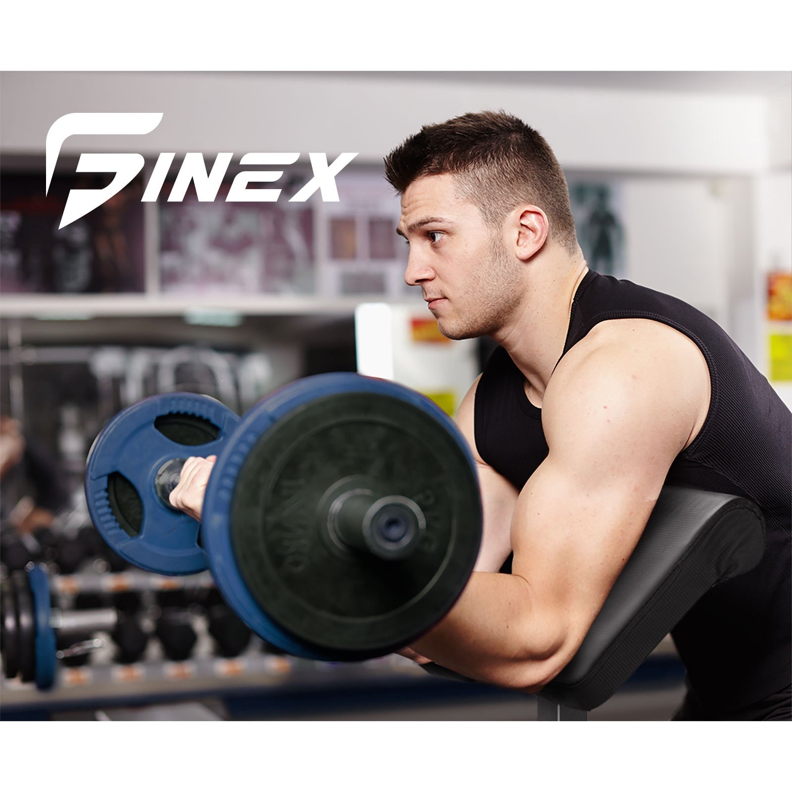 Finex Bench Press Weight Bench 10in1 Multi-Station Fitness Home Gym Equipment - Sunyee