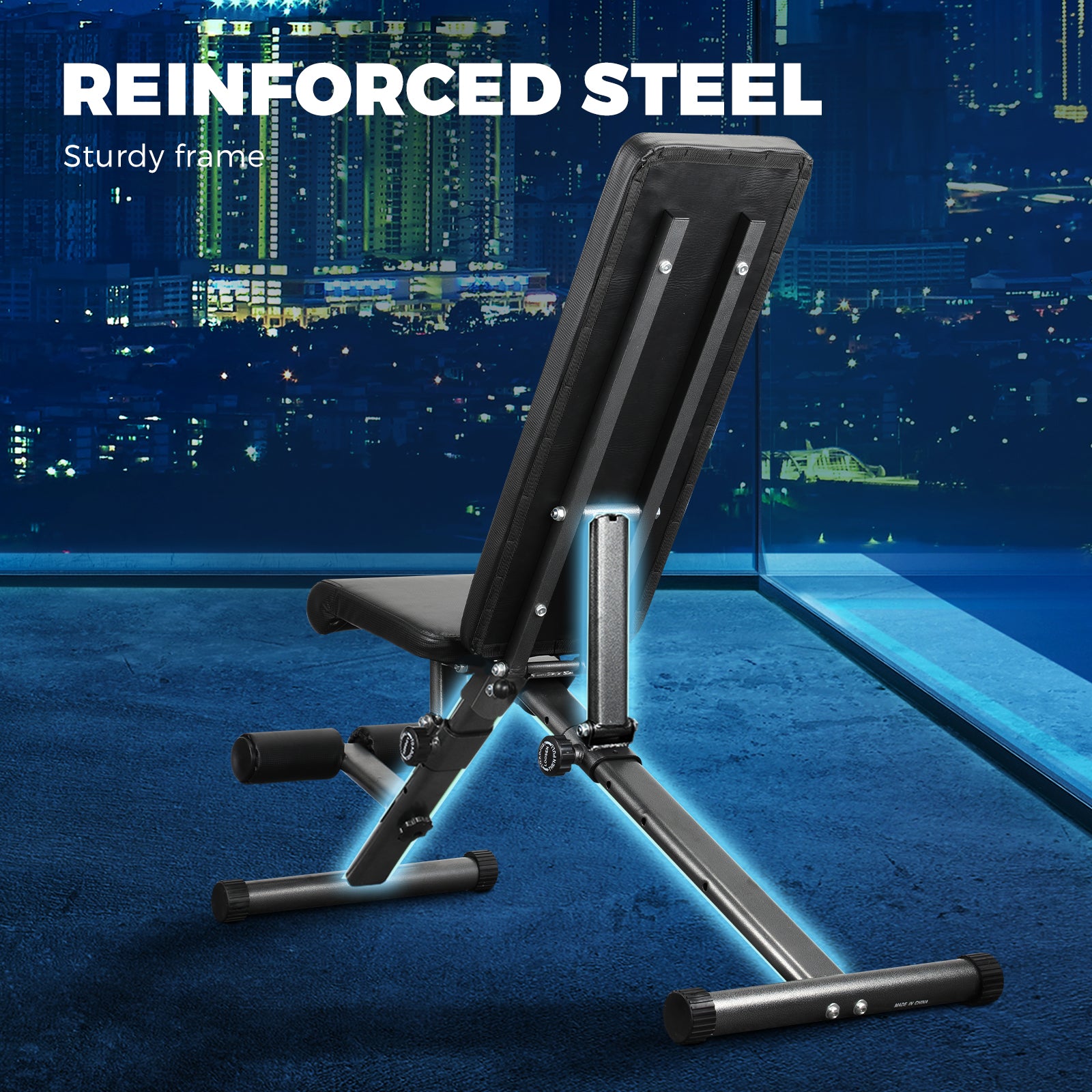 Finex Dumbbell Weight Bench FID Sit Up Bench Flat Incline Home Exercise Gym - Sunyee