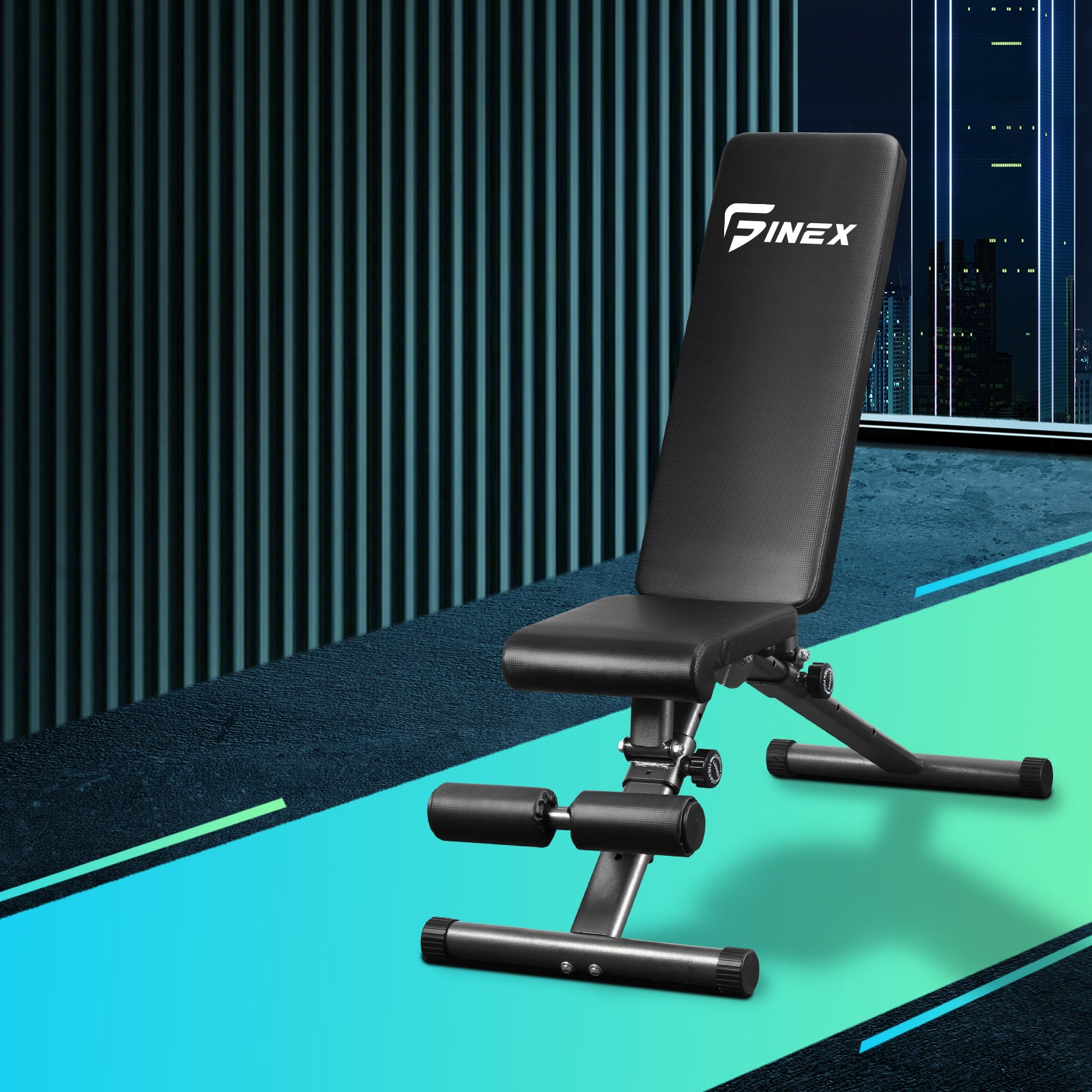 Finex Dumbbell Weight Bench FID Sit Up Bench Flat Incline Home Exercise Gym - Sunyee