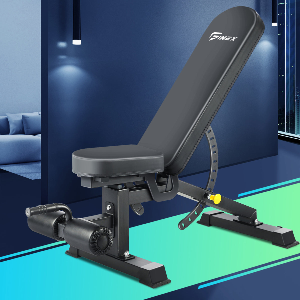 Finex Weight Bench Press Adjustable FID Bench Press Flat Incline Decline Bench