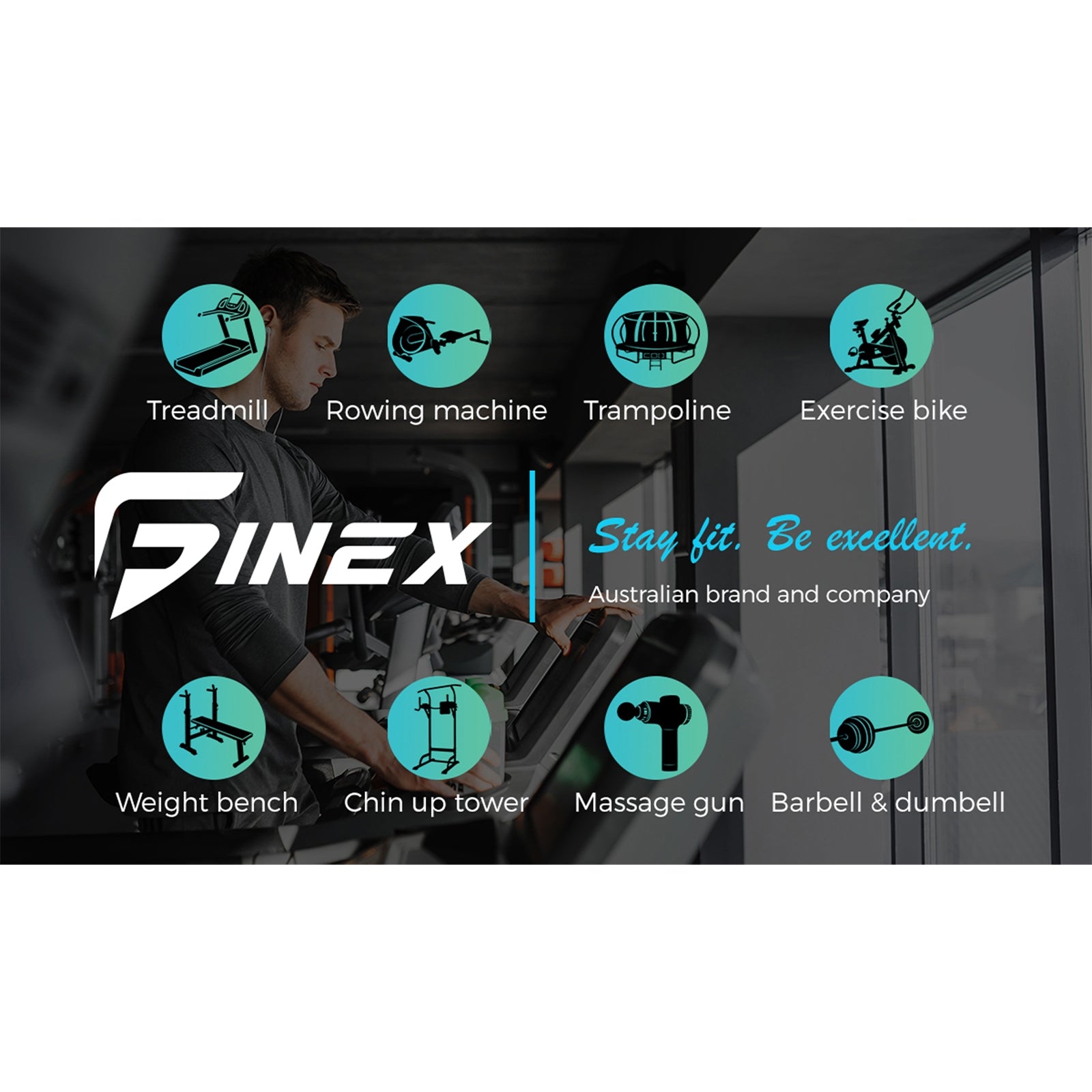 Finex Bench Press Weight Bench Sit-up Power Tower Roman Chair Multi-Station