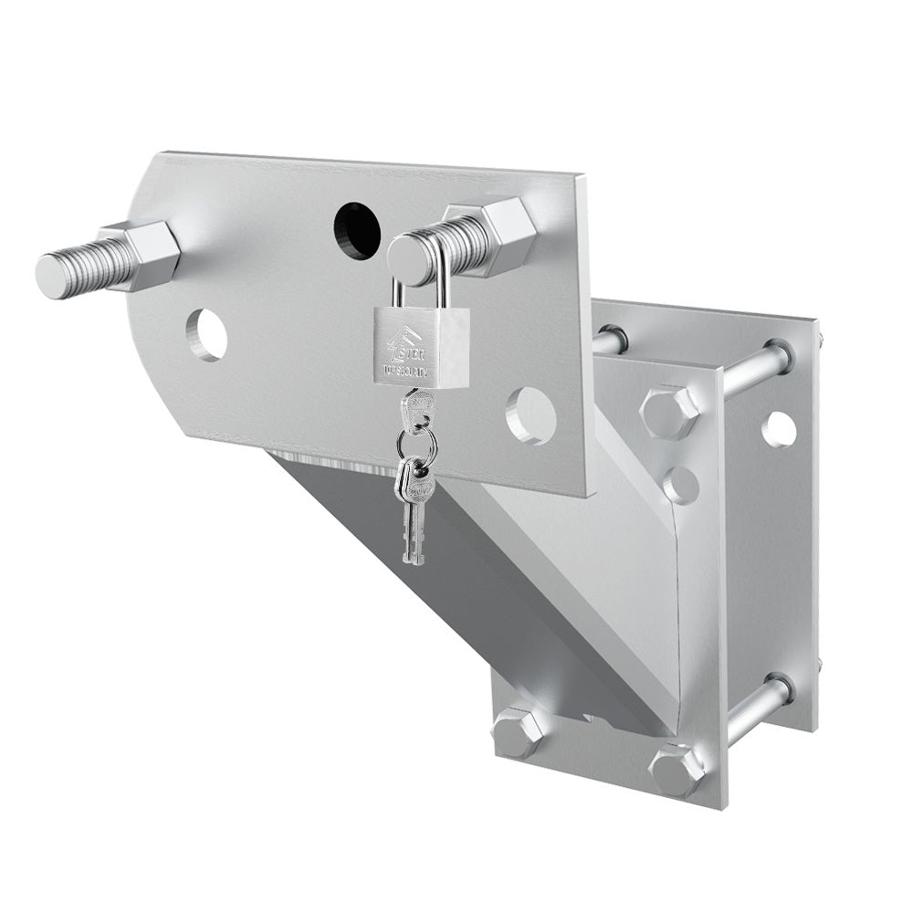 Mobi Spare Wheel Carrier Bracket Tyre Holder Trailer Caravan Boat & Pad Lock - Sunyee