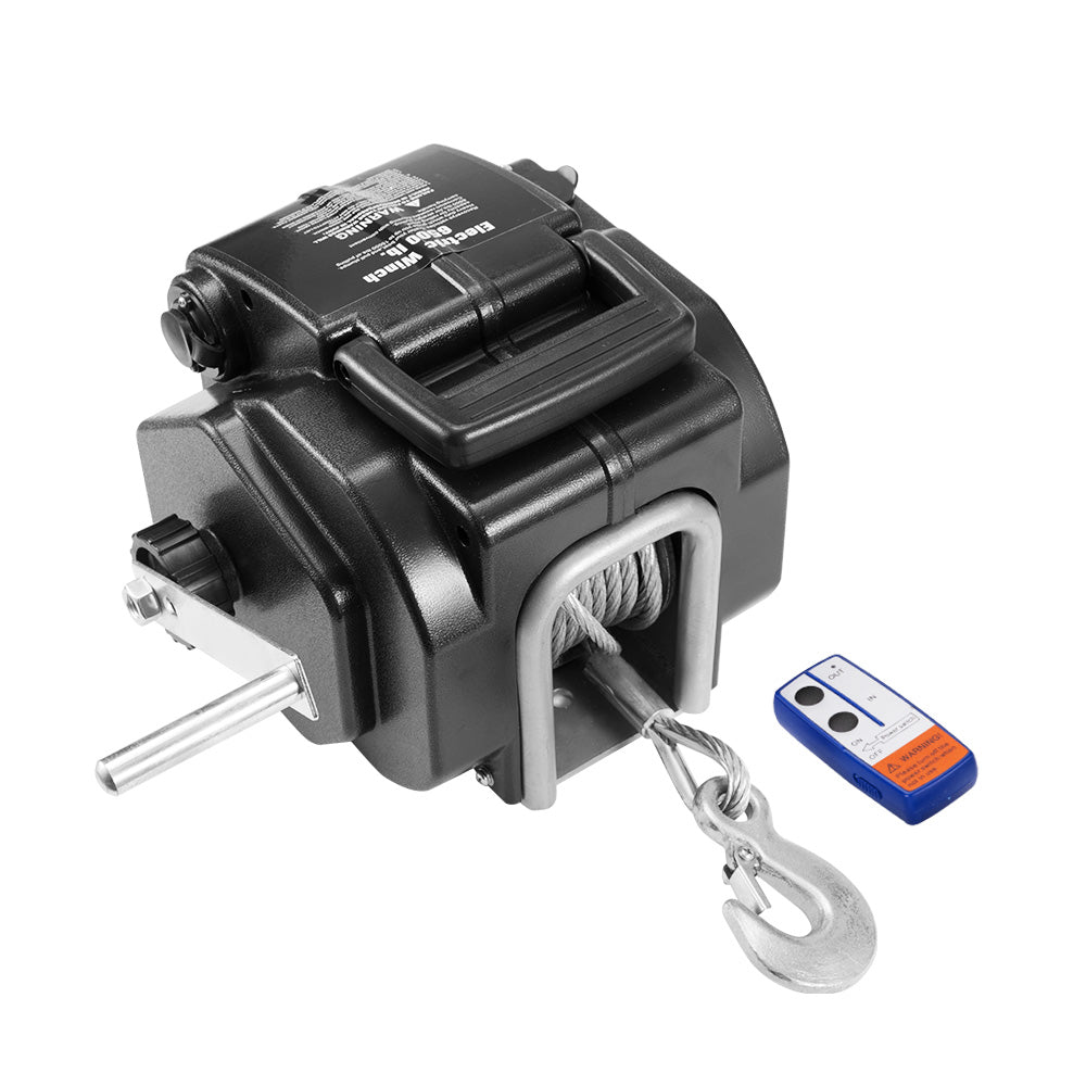 Fieryred 6500LBS 12V Electric Boat Winch Portable Detachable 3000KG ATV 4X4 4WD - Sunyee