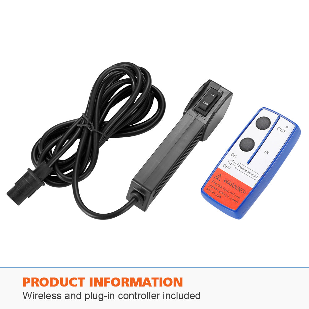 Fieryred 6500LBS 12V Electric Boat Winch Portable Detachable 3000KG ATV 4X4 4WD - Sunyee