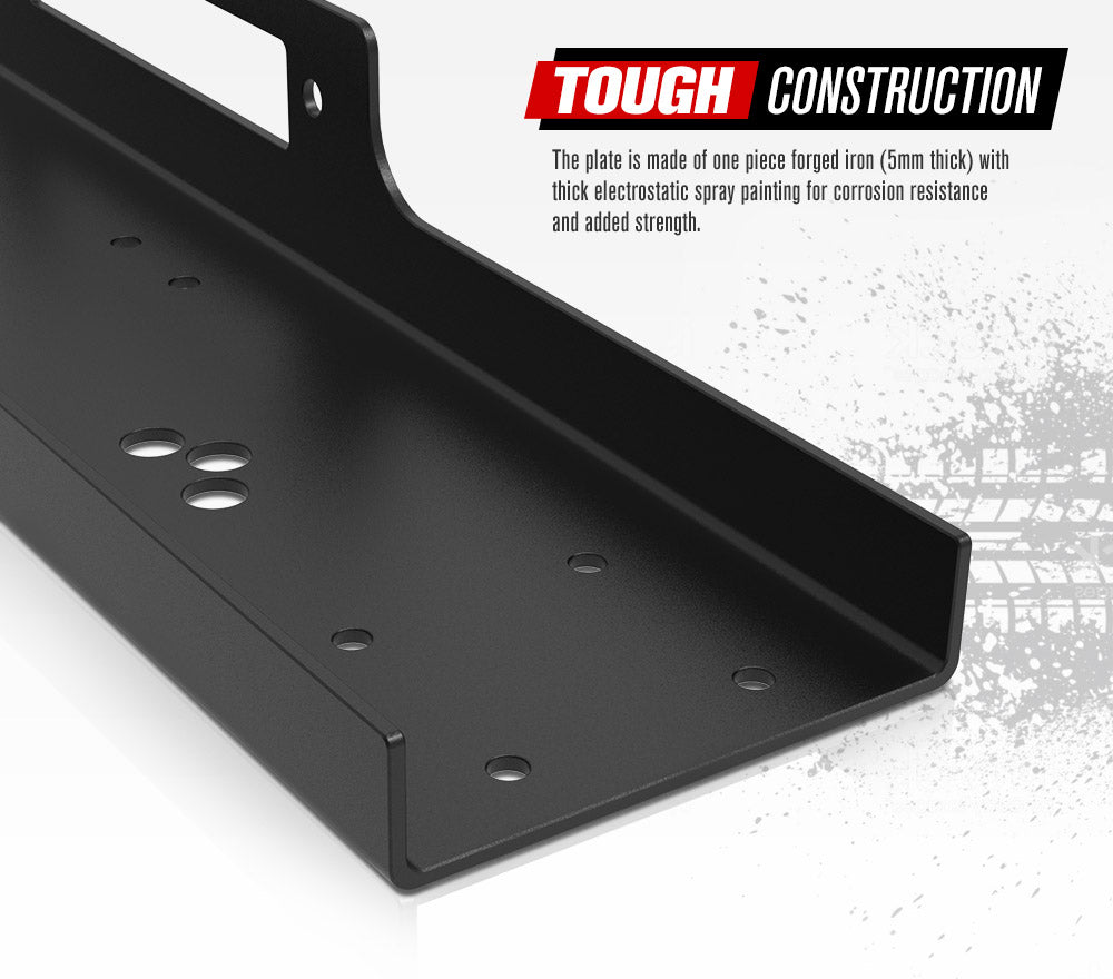 Universal Steel Winch Mount Plate for 9000lbs-14500lbs Winch - Sunyee