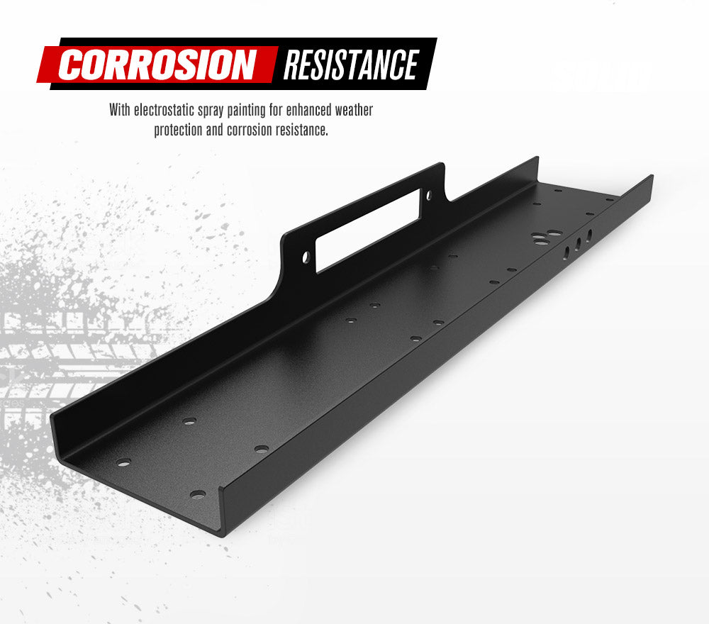 Universal Steel Winch Mount Plate for 9000lbs-14500lbs Winch - Sunyee