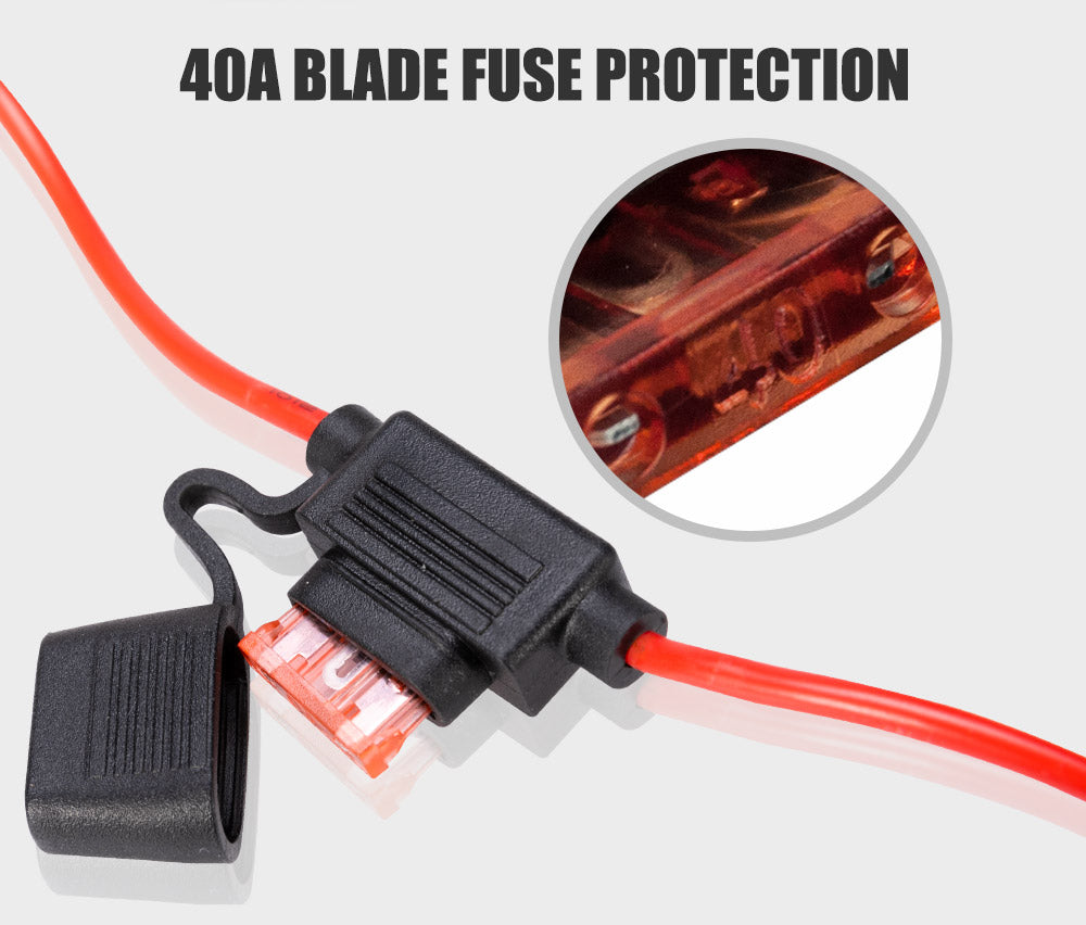 Smart Harness Plug and Play High Beam Driving Light Bar Spotlights Wiring Harness - Sunyee