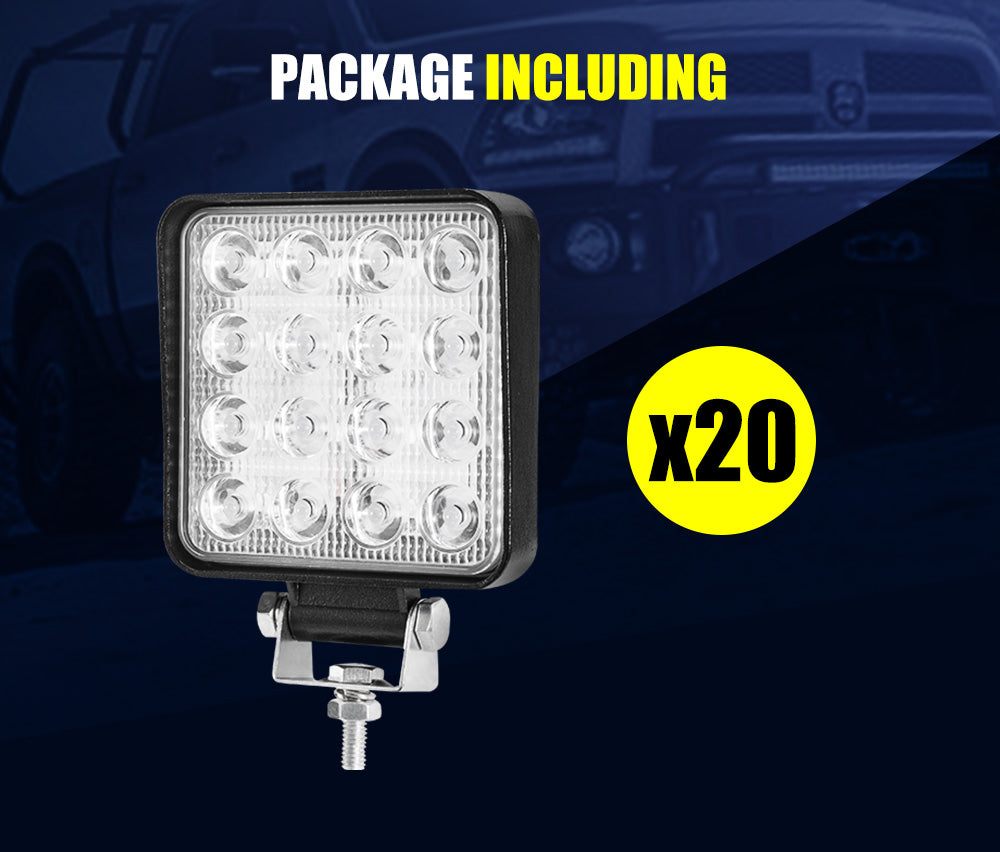 Lightfox 4inch Led Work Light 1LUX @128M IP68 6501 - 7000 lm - Sunyee