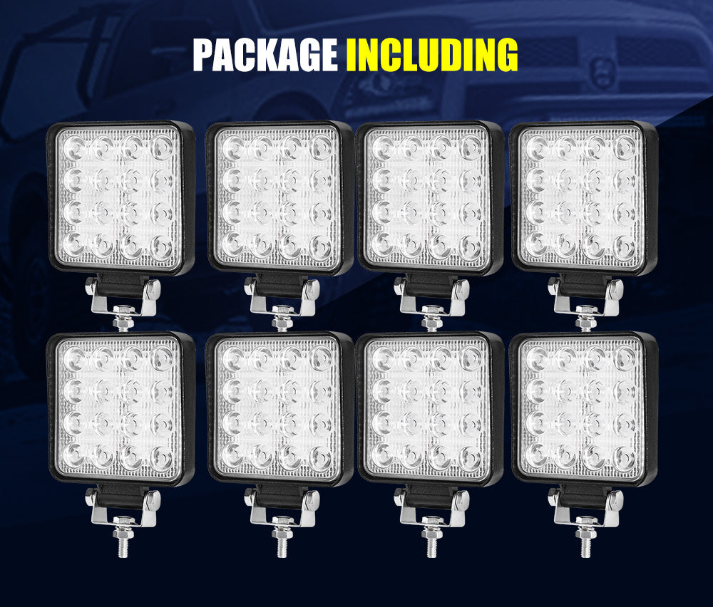 Lightfox 4inch Led Work Light 1 LUX @ 128M IP68 6501 - 7000 lm - Sunyee