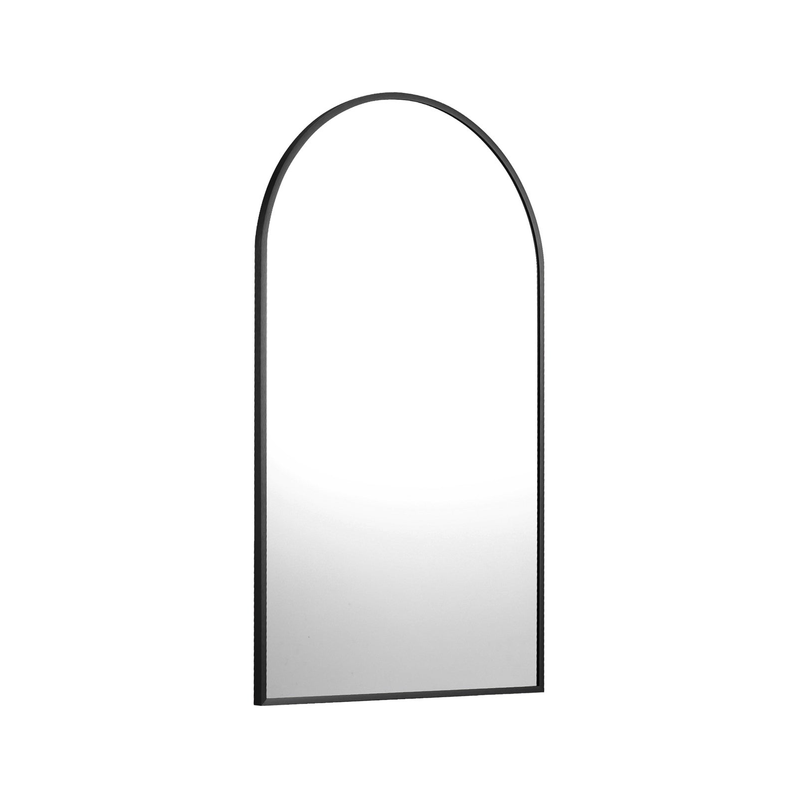 Oikiture Wall Mirrors 86x50cm Arched Home Decor Black Set of 2 - Sunyee