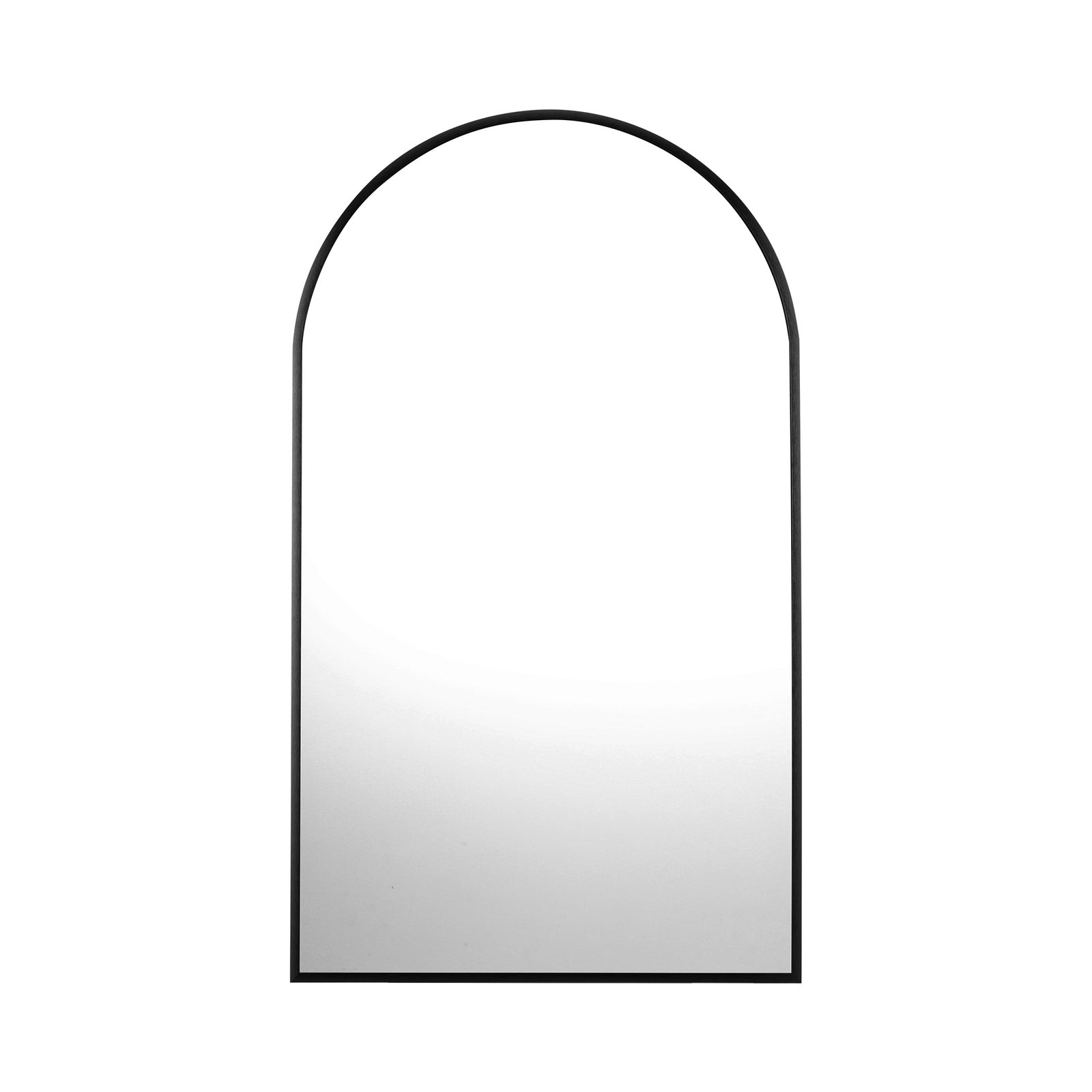 Oikiture Wall Mirrors 86x50cm Arched Home Decor Black Set of 2 - Sunyee
