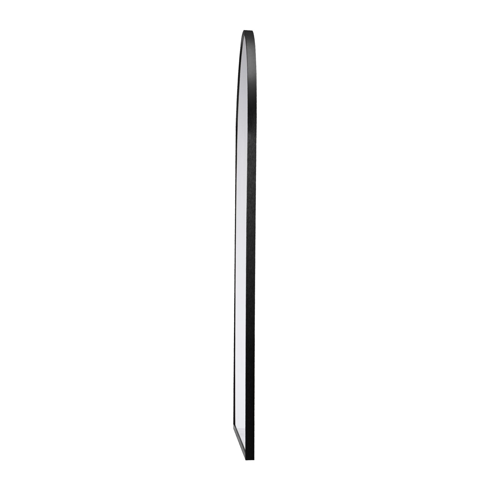 Oikiture Wall Mirrors 86x50cm Arched Home Decor Black Set of 2 - Sunyee
