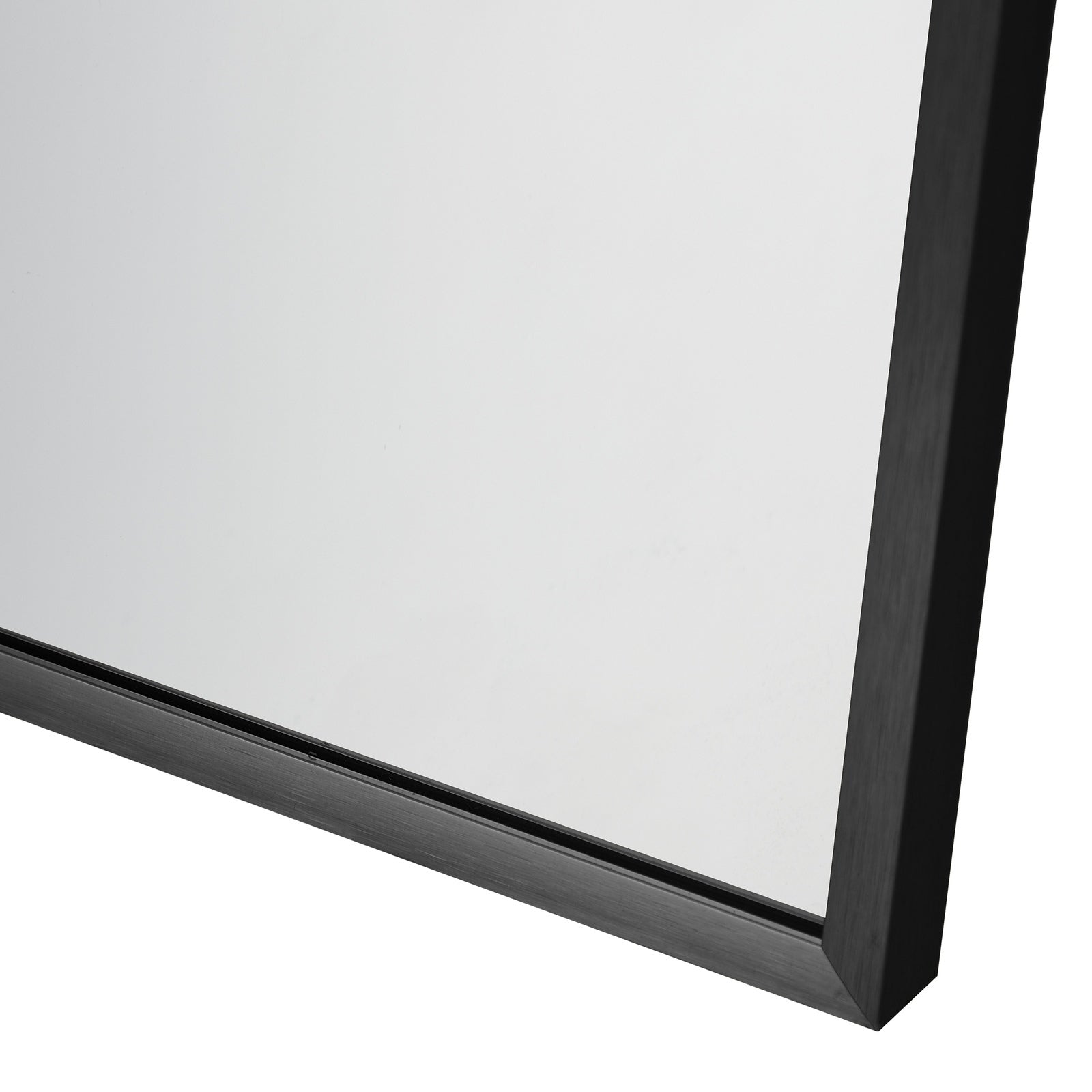 Oikiture Wall Mirrors 86x50cm Arched Home Decor Black Set of 2 - Sunyee