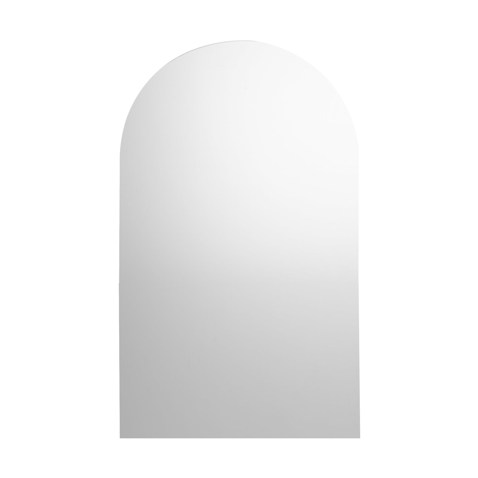 Oikiture Wall Mirrors 86x50cm Arched Makeup Mirror Bathroom Frameless - Sunyee