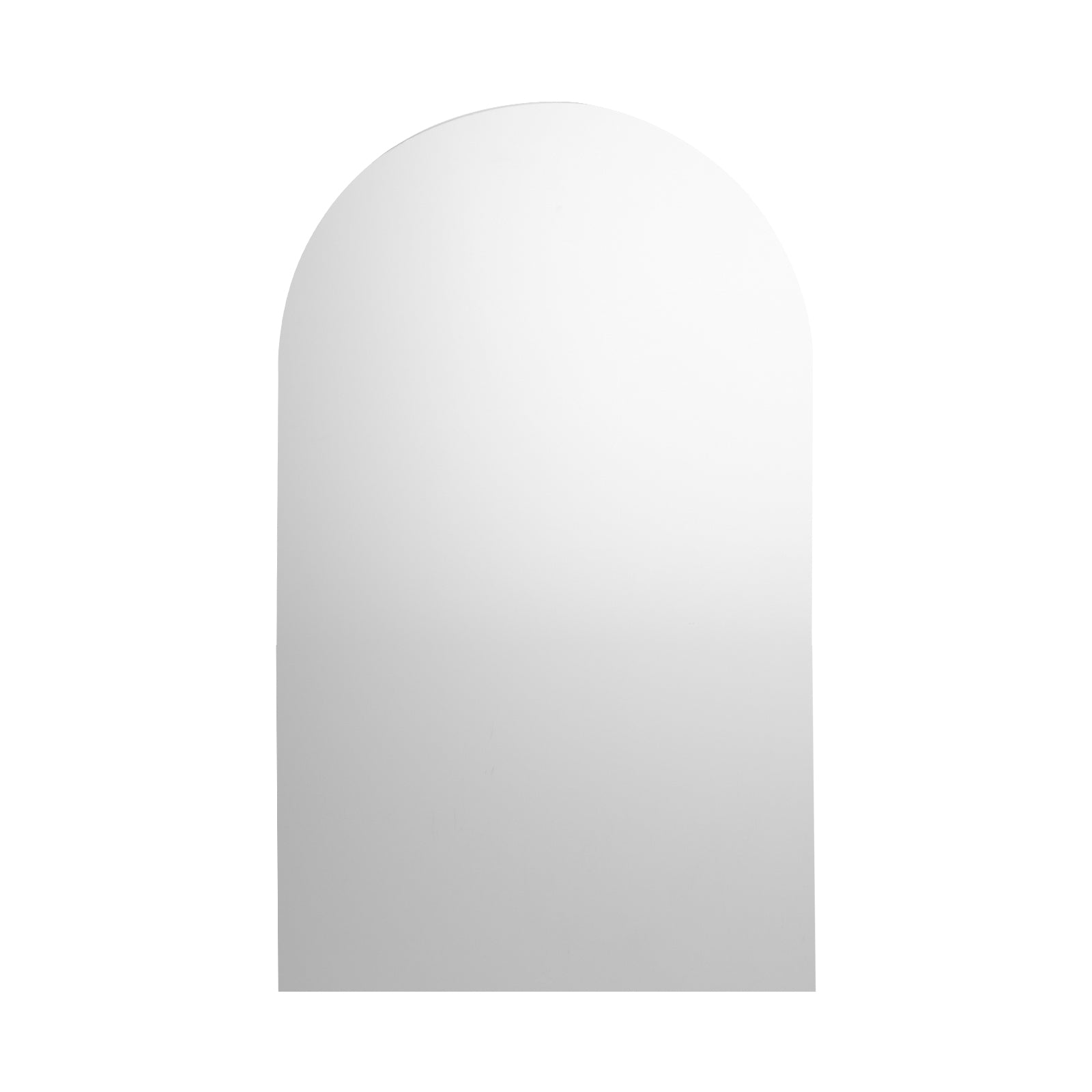 Oikiture Wall Mirrors 86x50cm Arched Makeup Mirror Bathroom Frameless - Sunyee