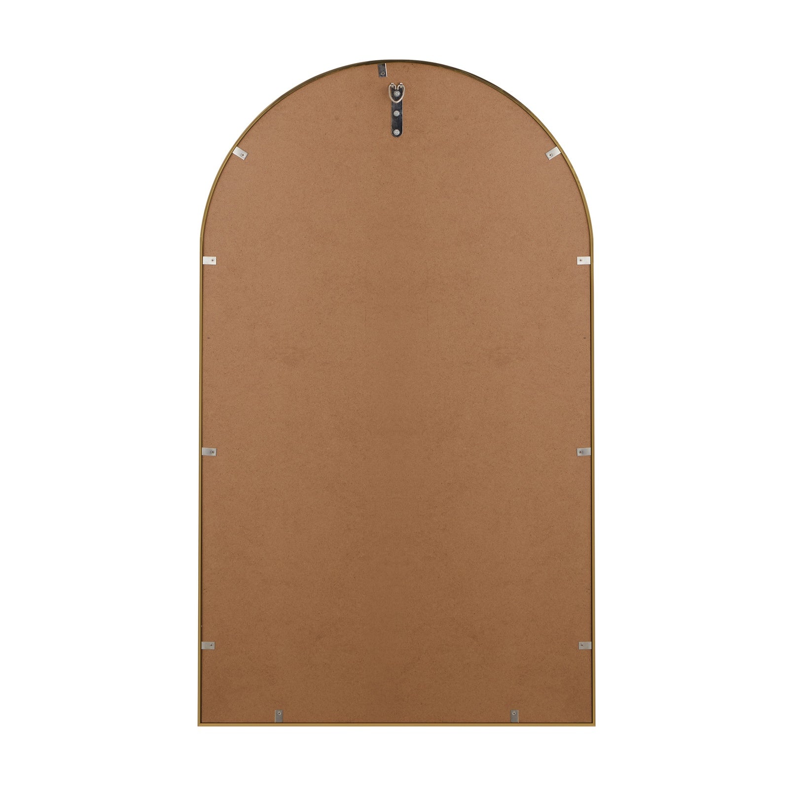 Oikiture Wall Mirrors 86x50cm Arched Makeup Mirror Bedroom Home Decor Gold - Sunyee