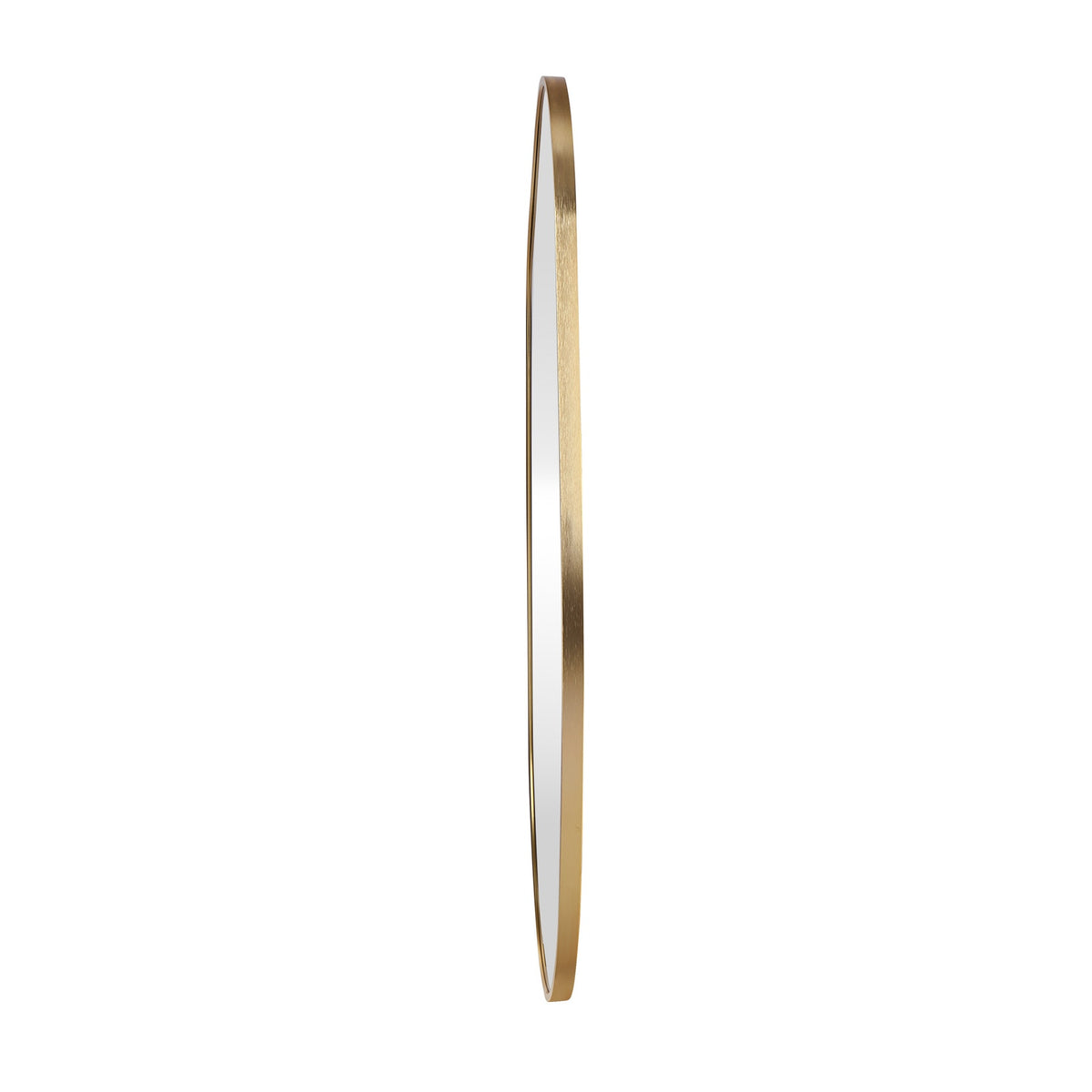 Oikiture Irregular Wall Mirror Hanging Mirror Aluminium Frame Entryway Gold