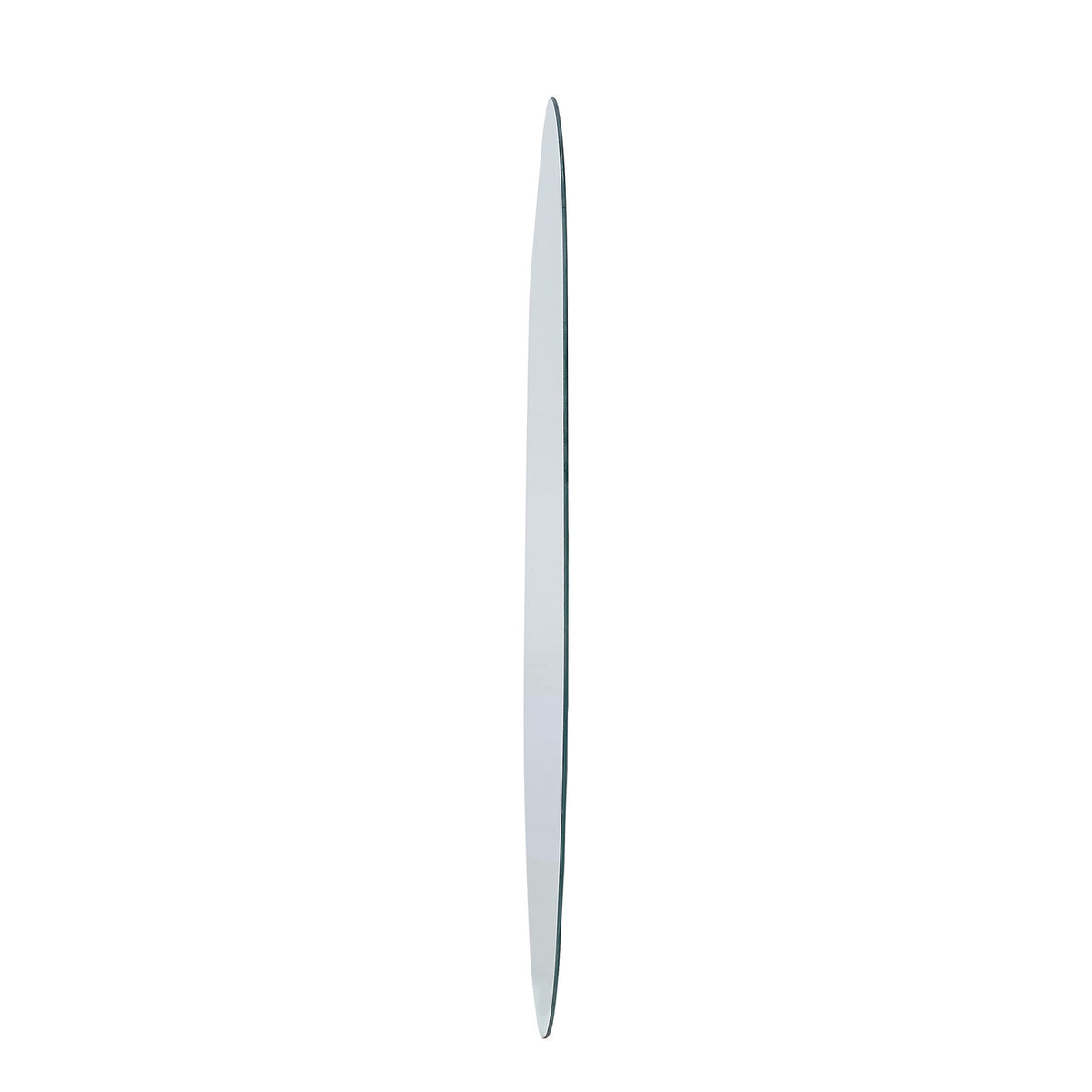 Oikiture Irregular Wall Mirror Hanging Mirror Frameless Entryway White