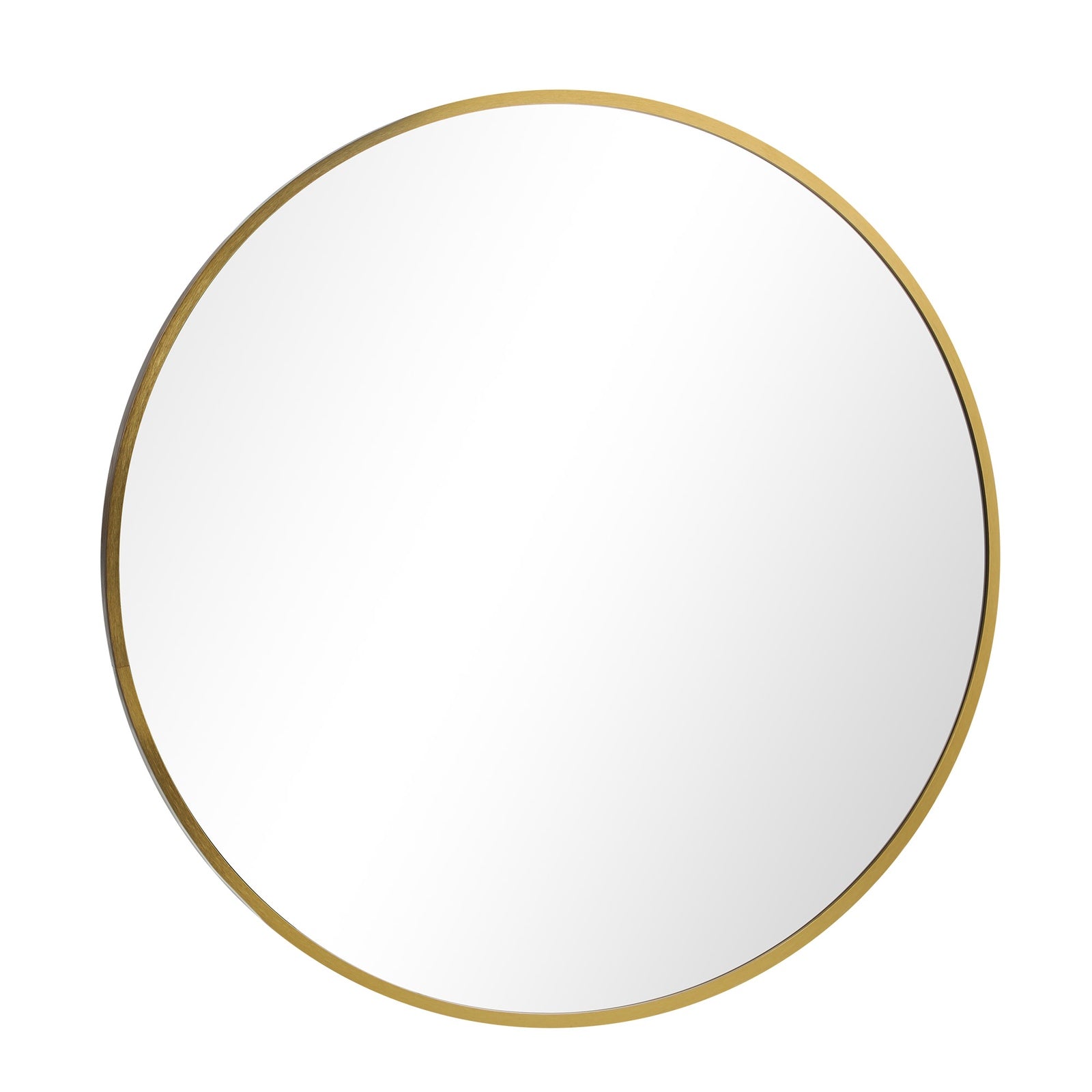 Oikiture Wall Mirrors Round Makeup Mirror Vanity Home Decor 50cm Wooden - Sunyee