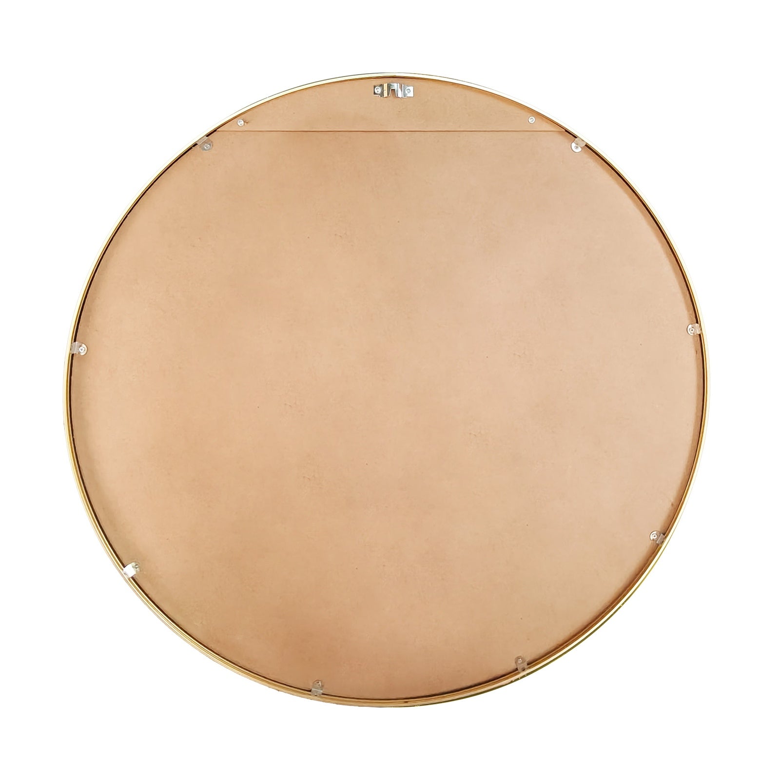 Oikiture Wall Mirrors Round Makeup Mirror Vanity Home Decorative Gold 80cm - Sunyee