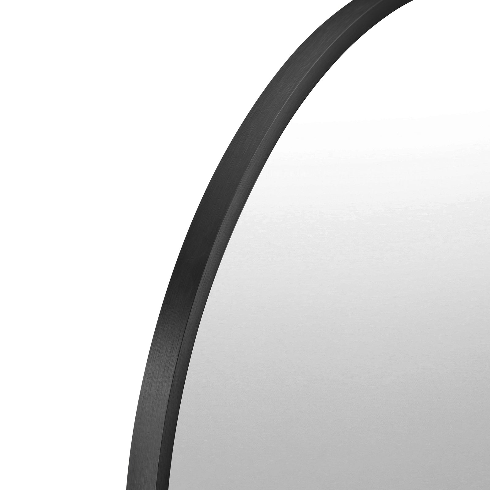 Oikiture Wall Mirrors Oval Home Decor Mirror Black 84x50cm Set of 2 - Sunyee