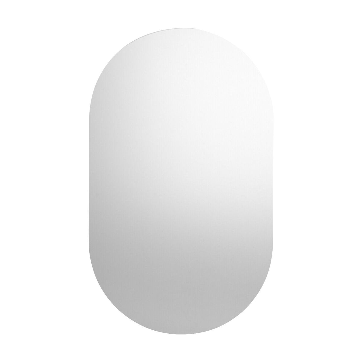 Oikiture Oval Wall Mirrors Bathroom Makeup Mirror Home Decor Black/Gold/Wooden