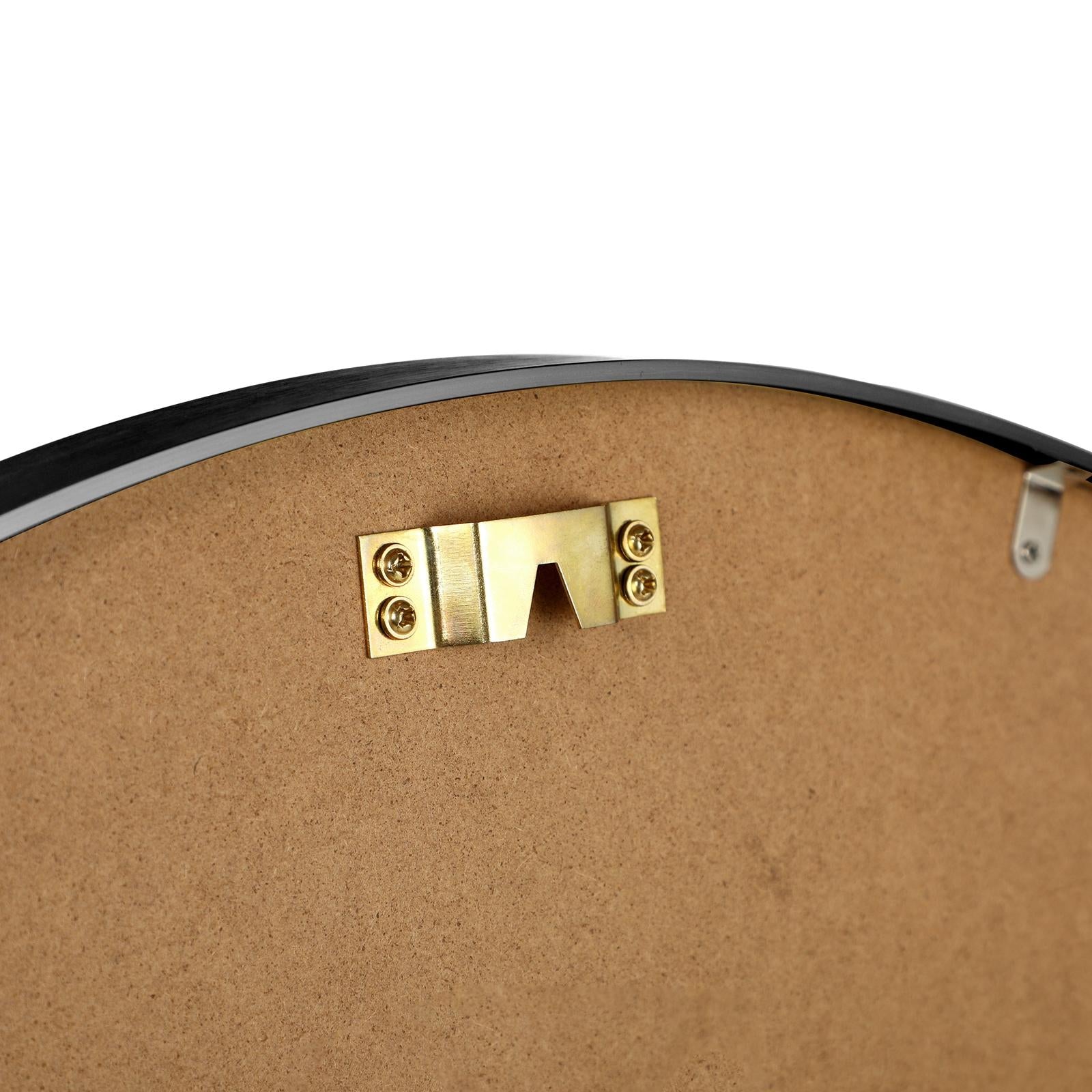 Oikiture Wall Mirrors Round Makeup Mirror Vanity Home Decro 50cm Black Bedroom - Sunyee