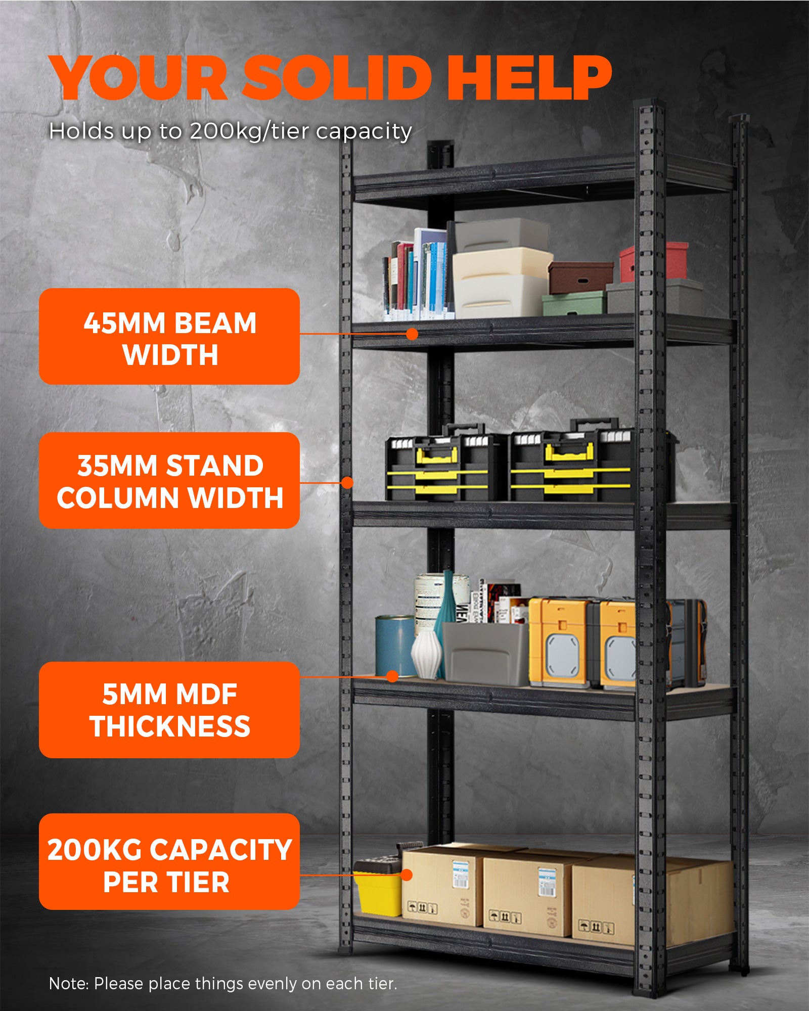 Sharptoo Shelving Garage Storage Warehouse Racking Industrial Shed Shelves Rack - Sunyee