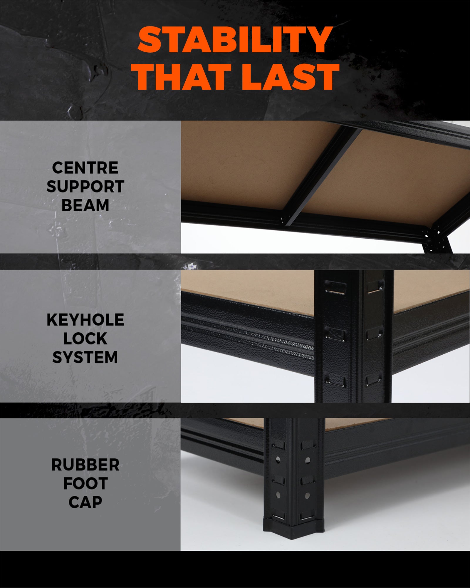 Sharptoo Shelving Garage Storage Warehouse Racking Industrial Shed Shelves Rack - Sunyee