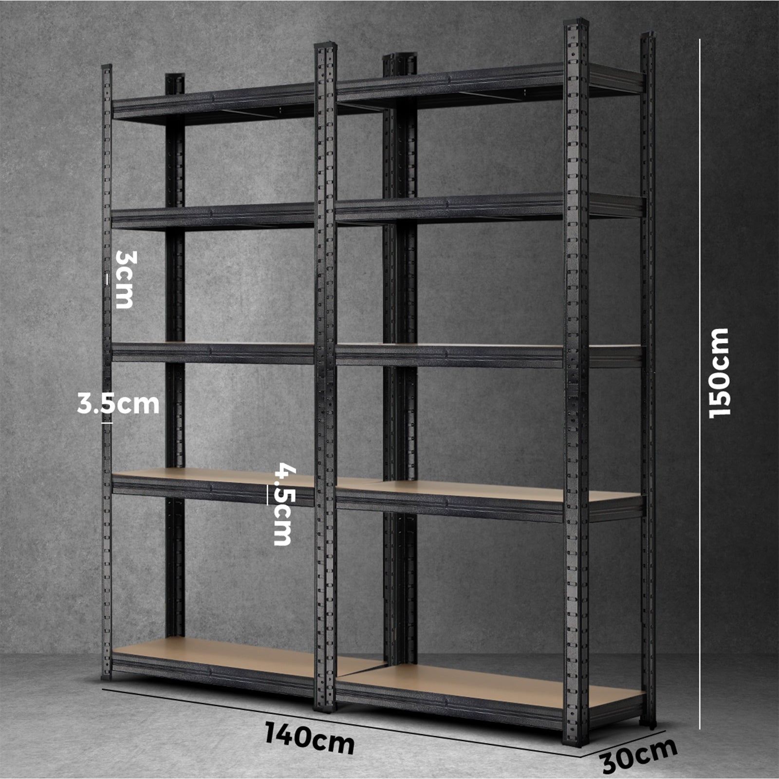 Warehouse Shelving Garage Shelves Storage Racks Steel Pallet Racking 1.5mx2 - Sunyee