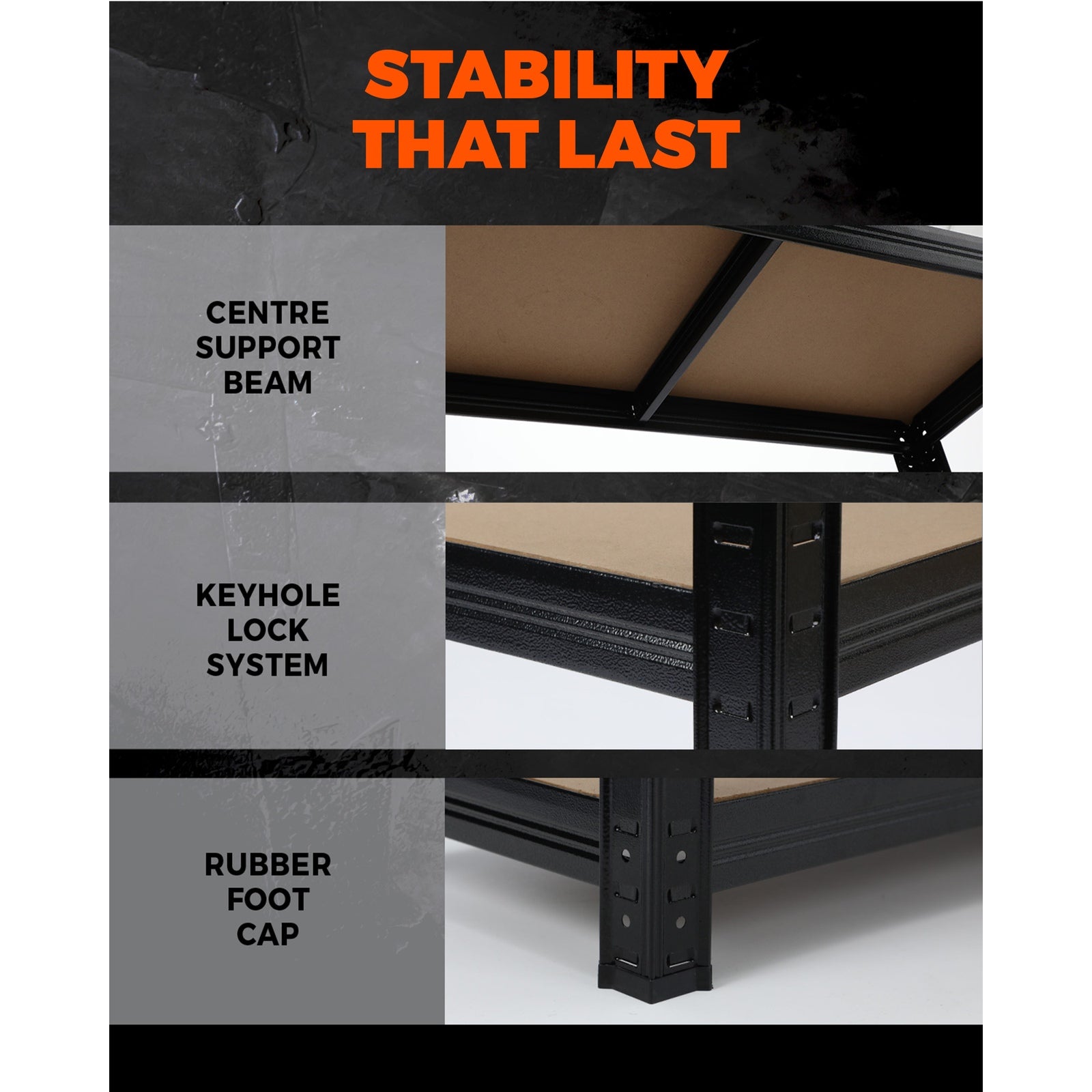 Warehouse Shelving Garage Shelves Storage Racks Steel Pallet Racking Shelf 1.5m - Sunyee