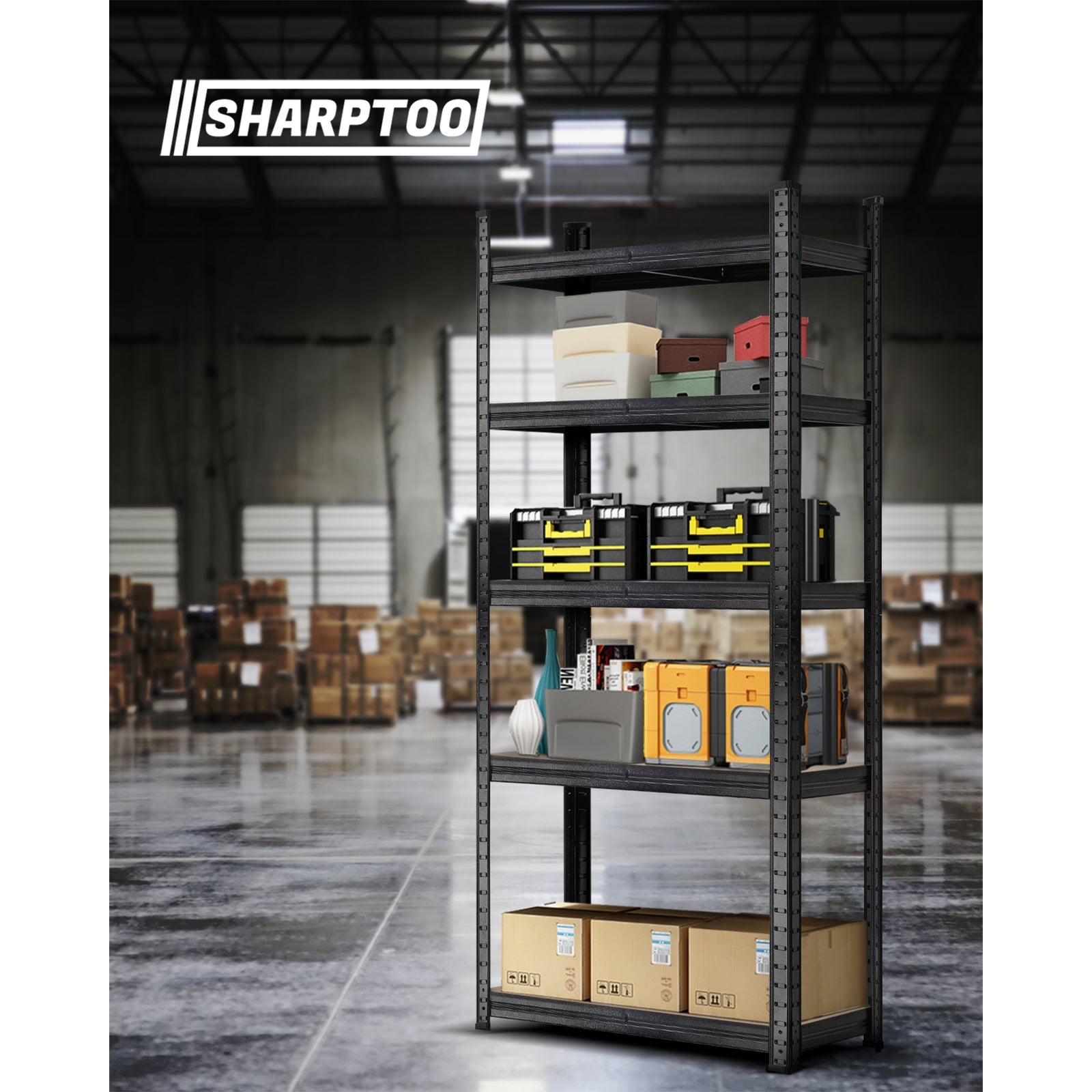 Sharptoo 4x1.5m Garage Shelving Shelves Warehouse Storage Rack Pallet Racking - Sunyee