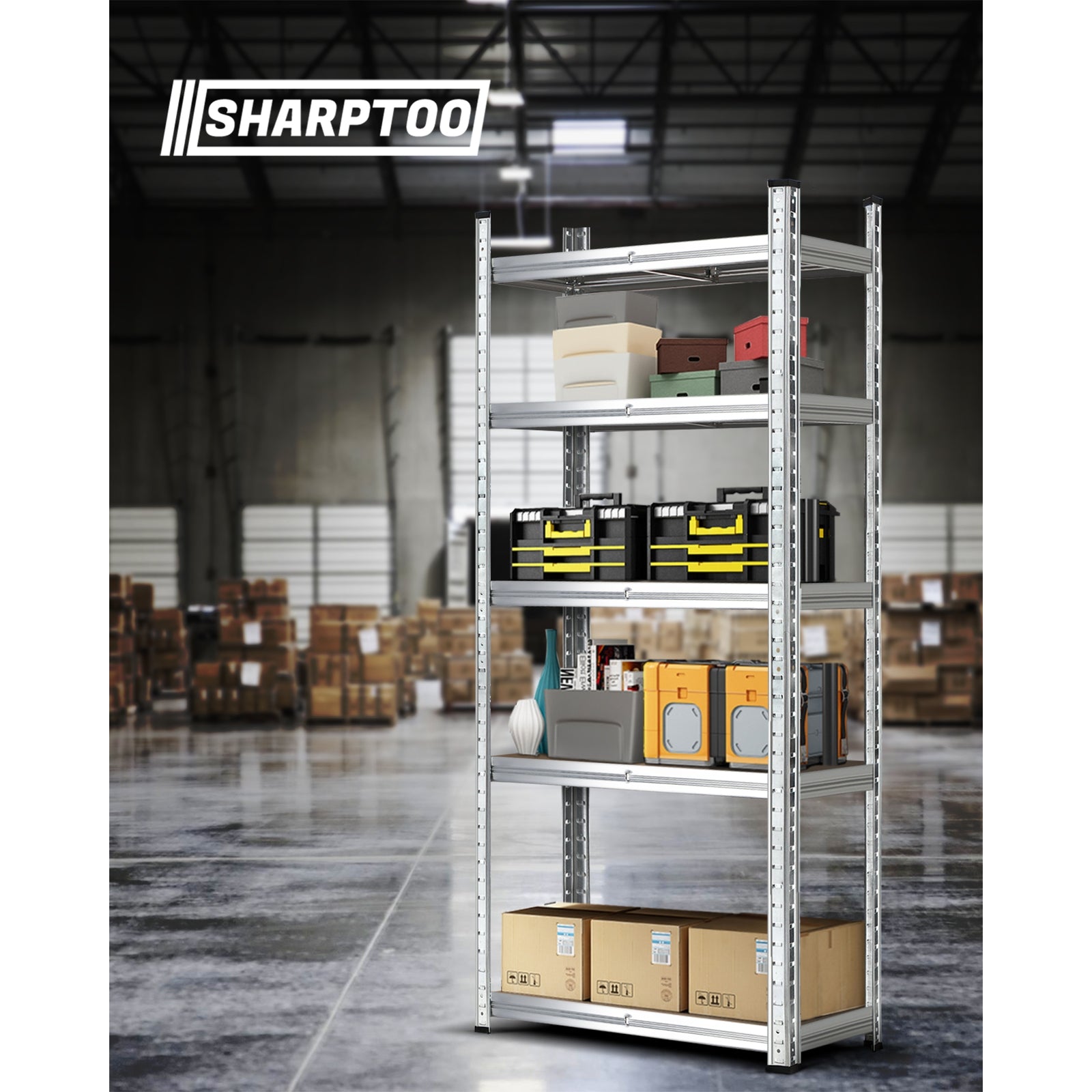 Sharptoo 3x1.5m Garage Shelving Shelves Warehouse Racking Storage Rack Pallet - Sunyee